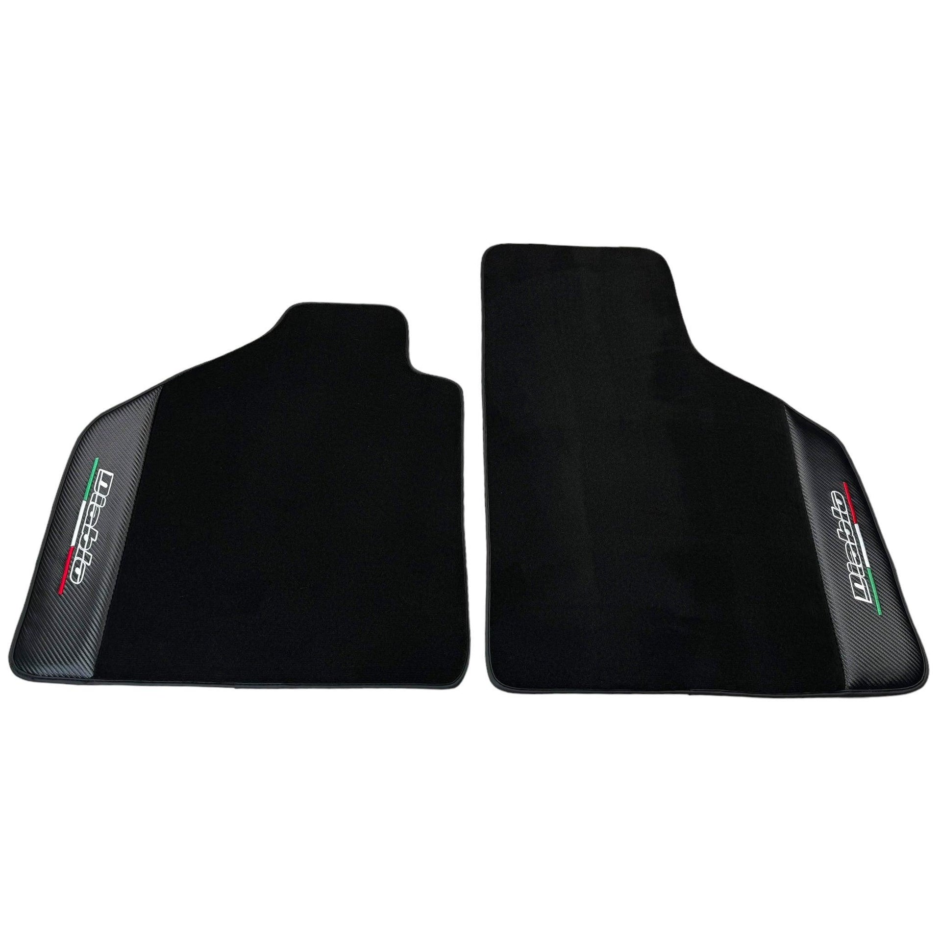 Black Floor Mats for Lamborghini Diablo (1990-2001) with Carbon Fiber - AutoWin