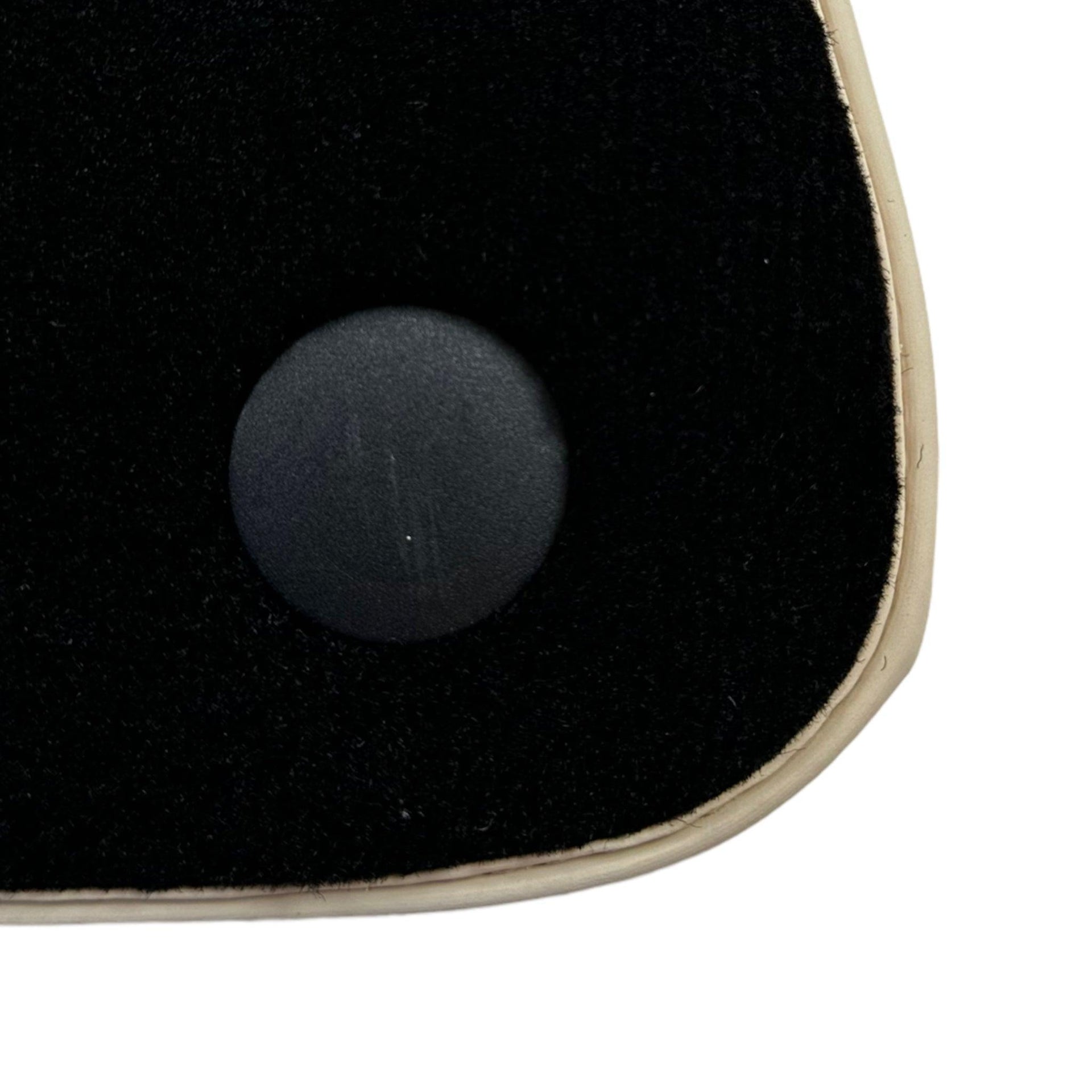 Black Floor Mats For Mercedes-Benz C-Class W204 (2007-2014) ER56 Design - AutoWin