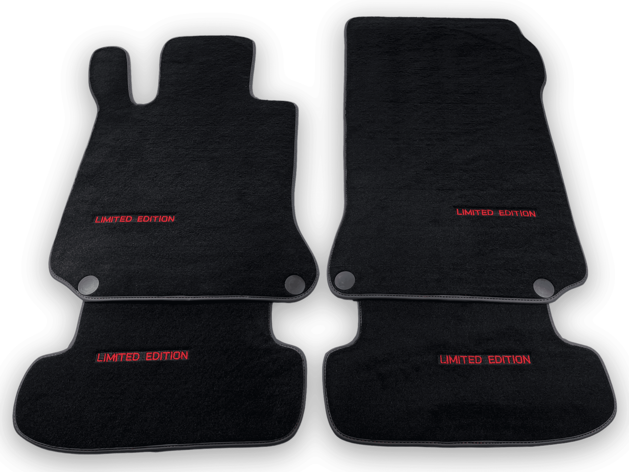 Black Floor Mats For Mercedes Benz C-Class W204 Sedan (2007-2014) | Limited Edition - AutoWin