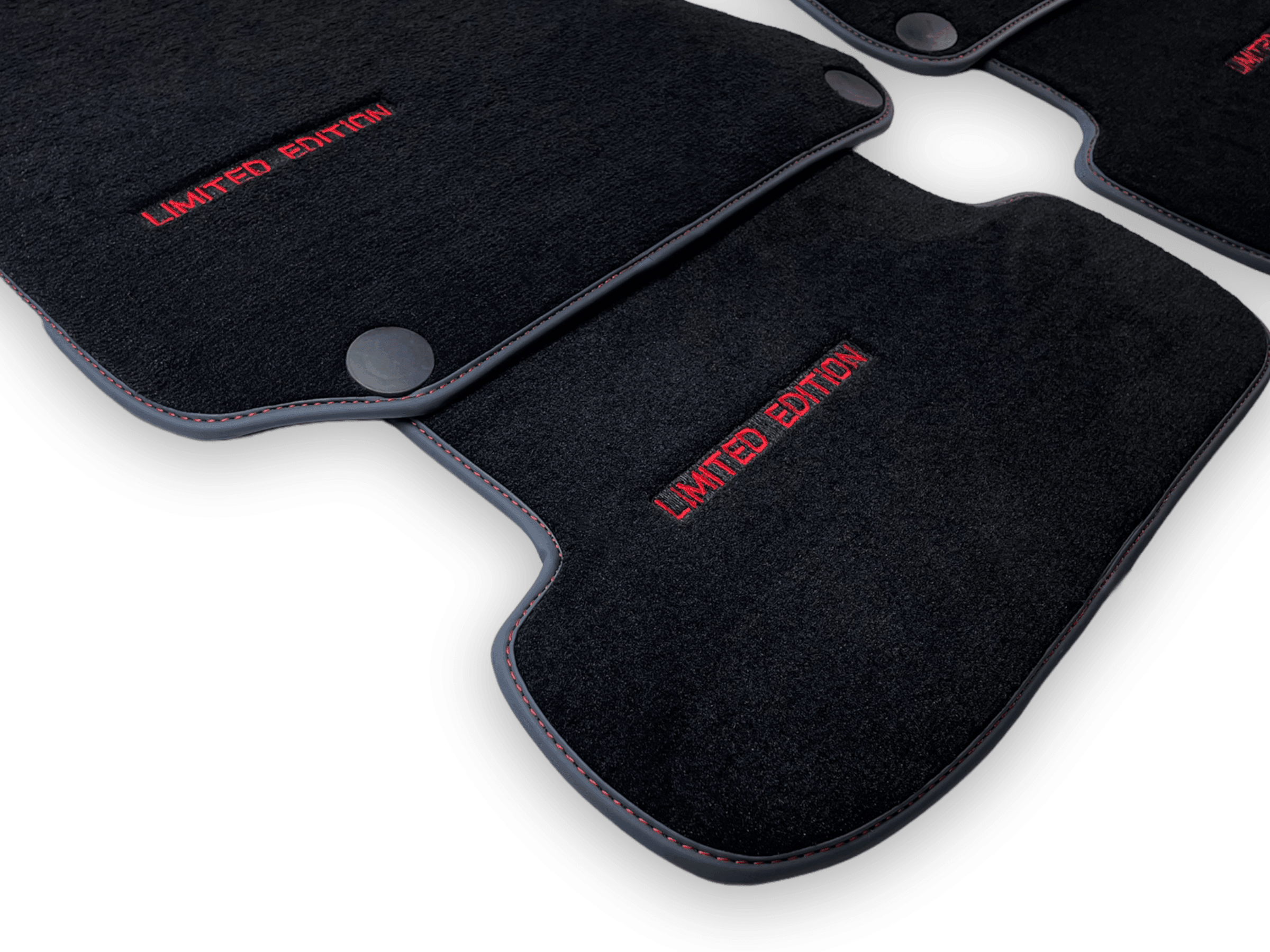 Black Floor Mats For Mercedes Benz C-Class W204 Sedan (2007-2014) | Limited Edition - AutoWin