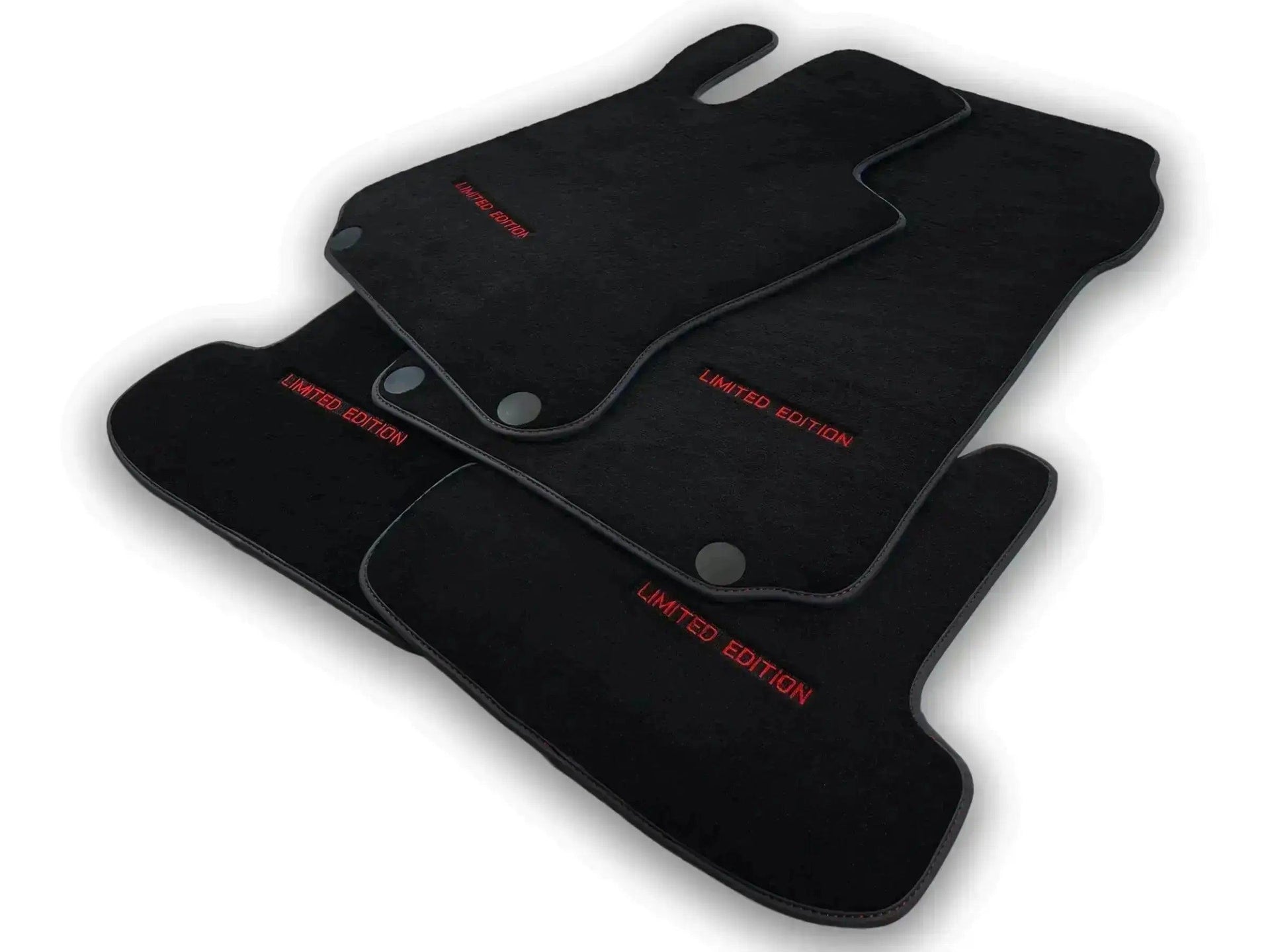 Black Floor Mats For Mercedes Benz GLC-Class X253 SUV (2019-2023) Hybrid | Limited Edition - AutoWin