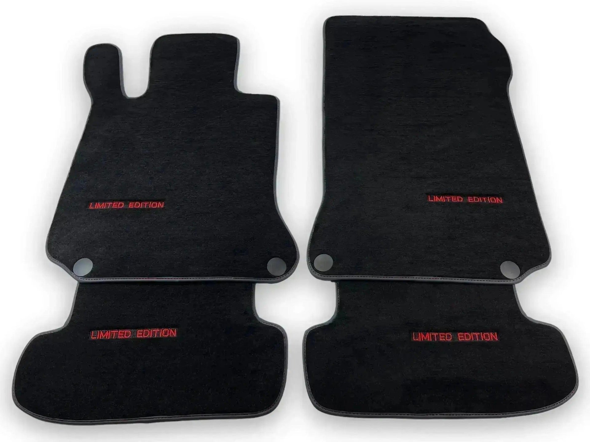 Black Floor Mats For Mercedes Benz GLK-Class X204 (2012-2015) | Limited Edition - AutoWin