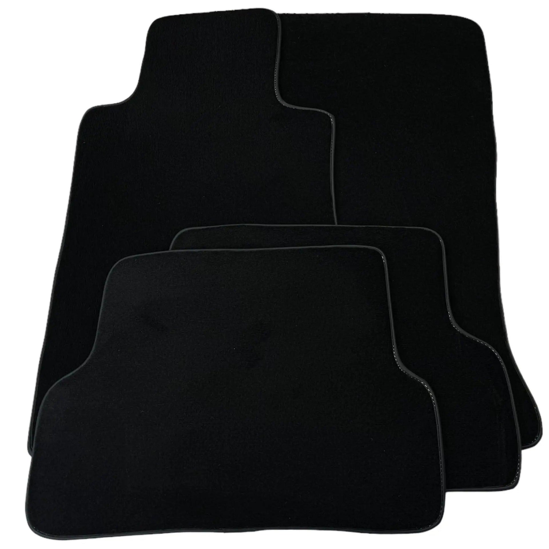Black Floor Mats for Mercedes-Benz R107/C107 Coupe (1971-1989) - AutoWin