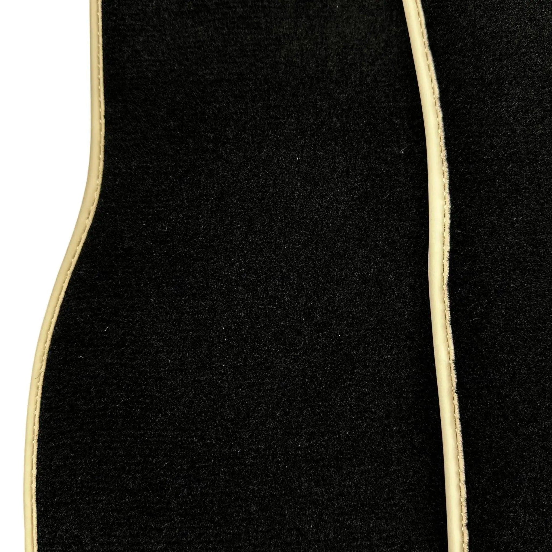 Black Floor Mats For Mercedes-Benz SLK-Class R170 (2000-2004) Beige Trim - AutoWin