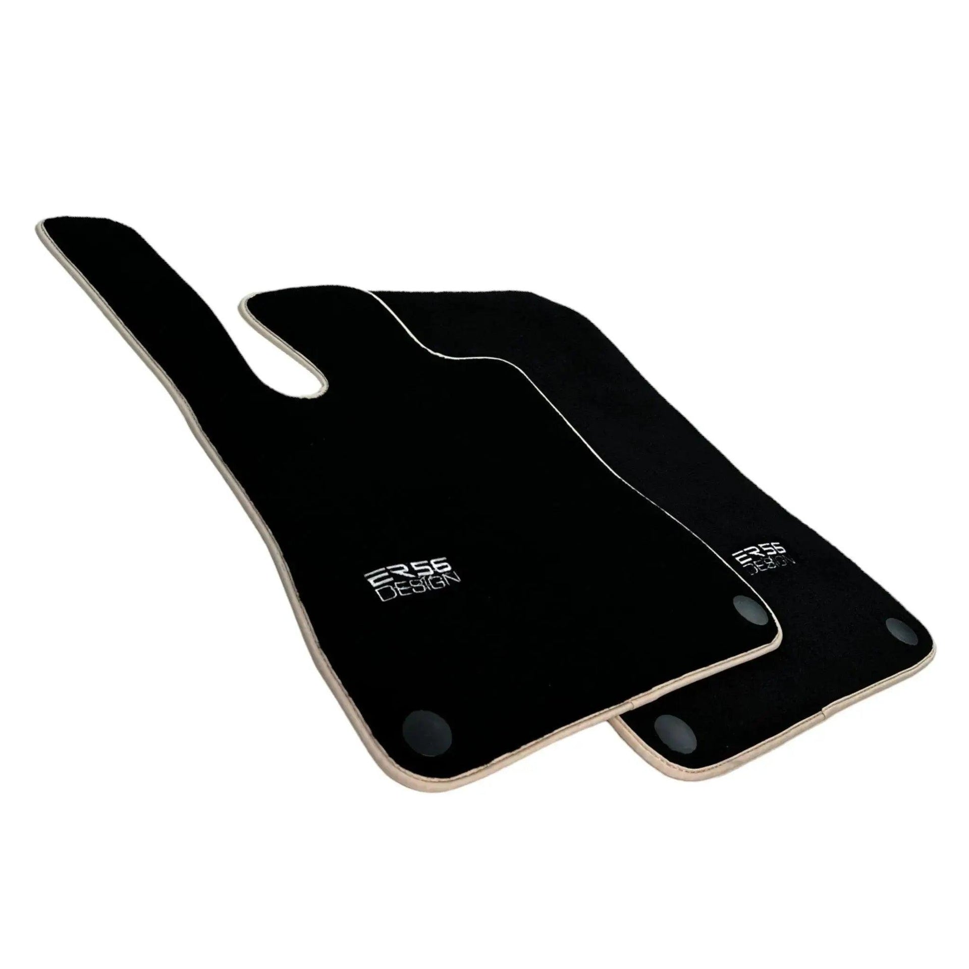 Black Floor Mats For Mercedes-Benz SLK-Class R170 (2000-2004) ER56 Design - AutoWin