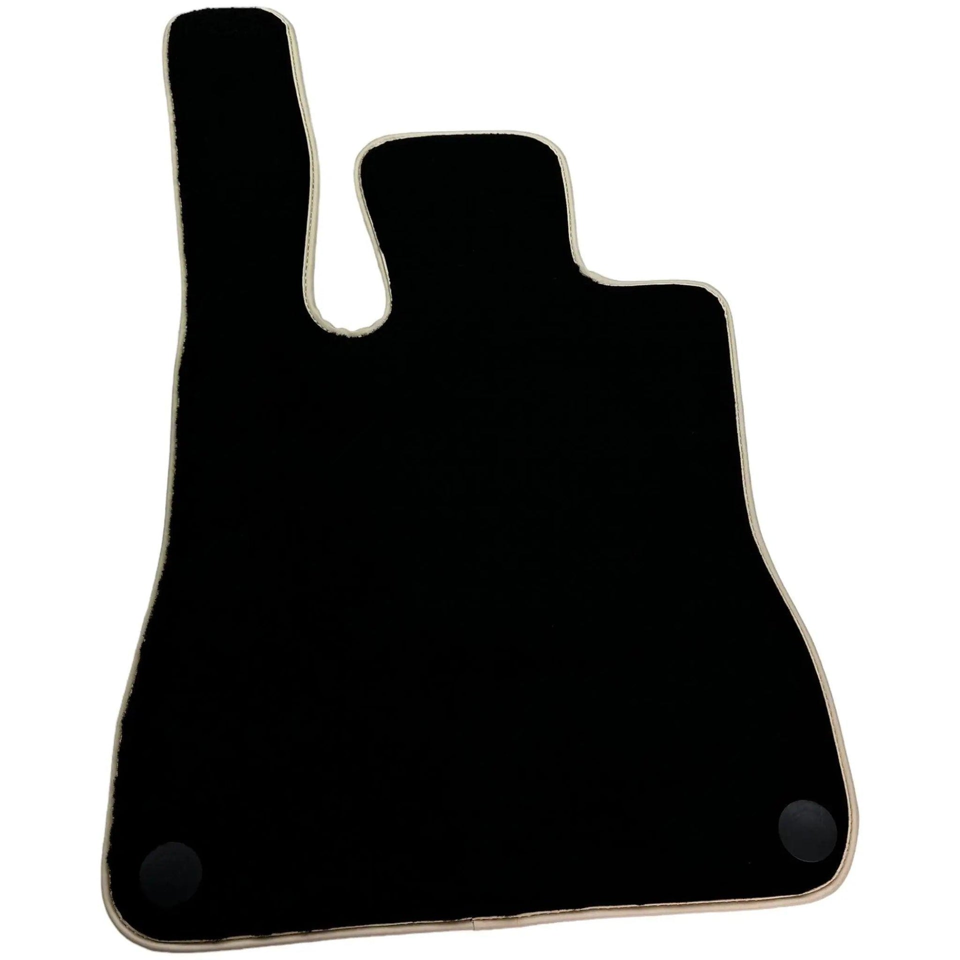 Black Floor Mats For Mercedes-Benz SLK-Class R172 (2011-2023) Beige Trim - AutoWin