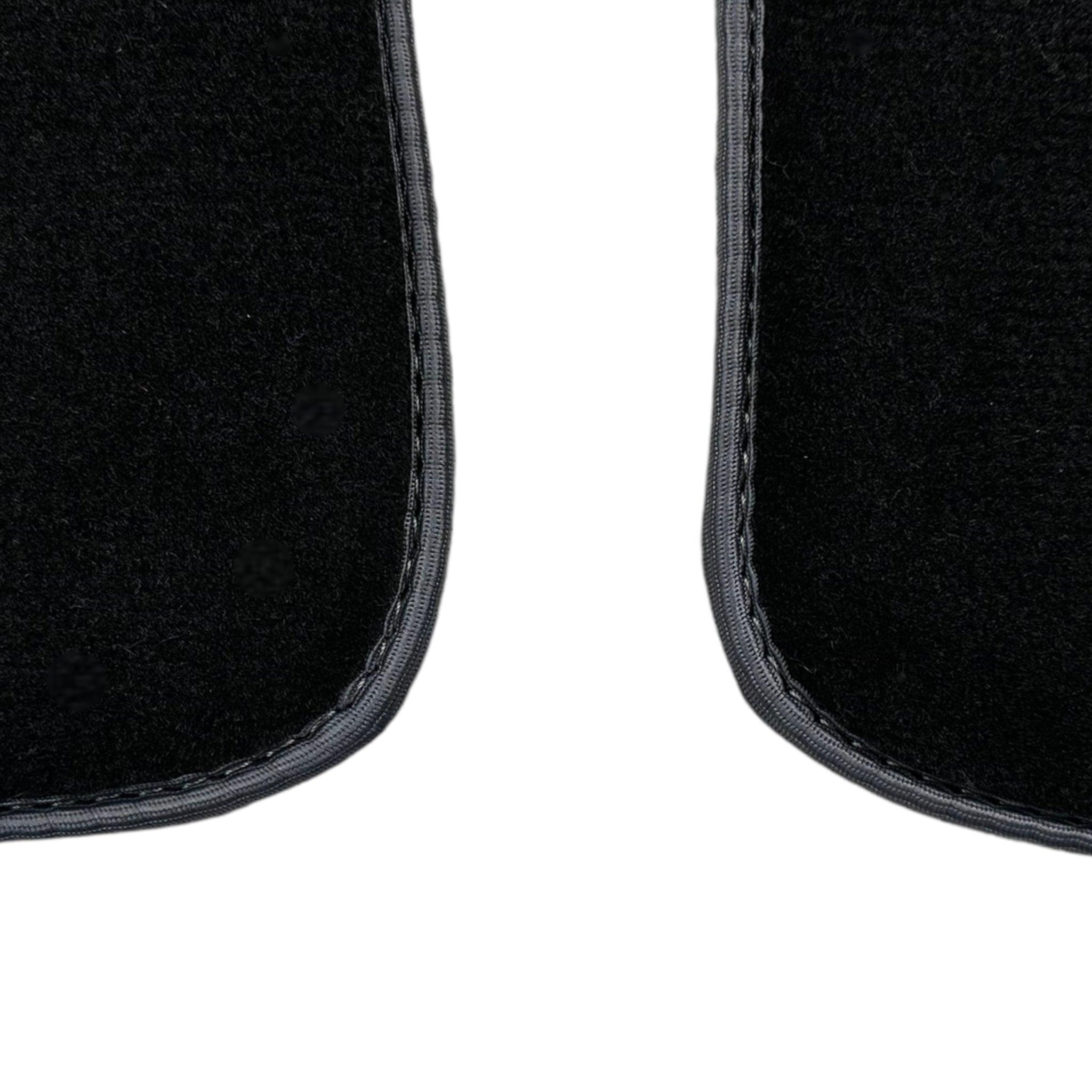 Black Floor Mats for Mini Cooper / One R53 (2001-2007) Cooper S with Leather | Gray Trim - AutoWin