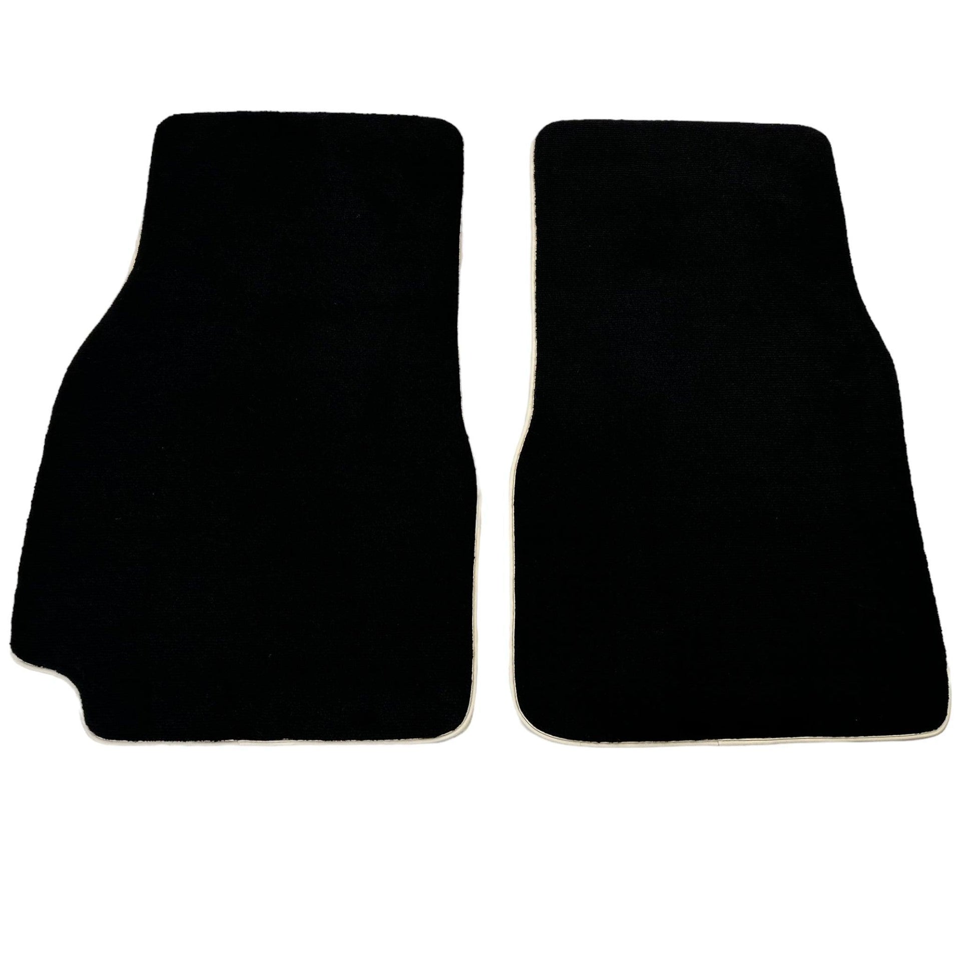 Black Floor Mats for Nissan Patrol (1988-1998) | Beige Trim - AutoWin