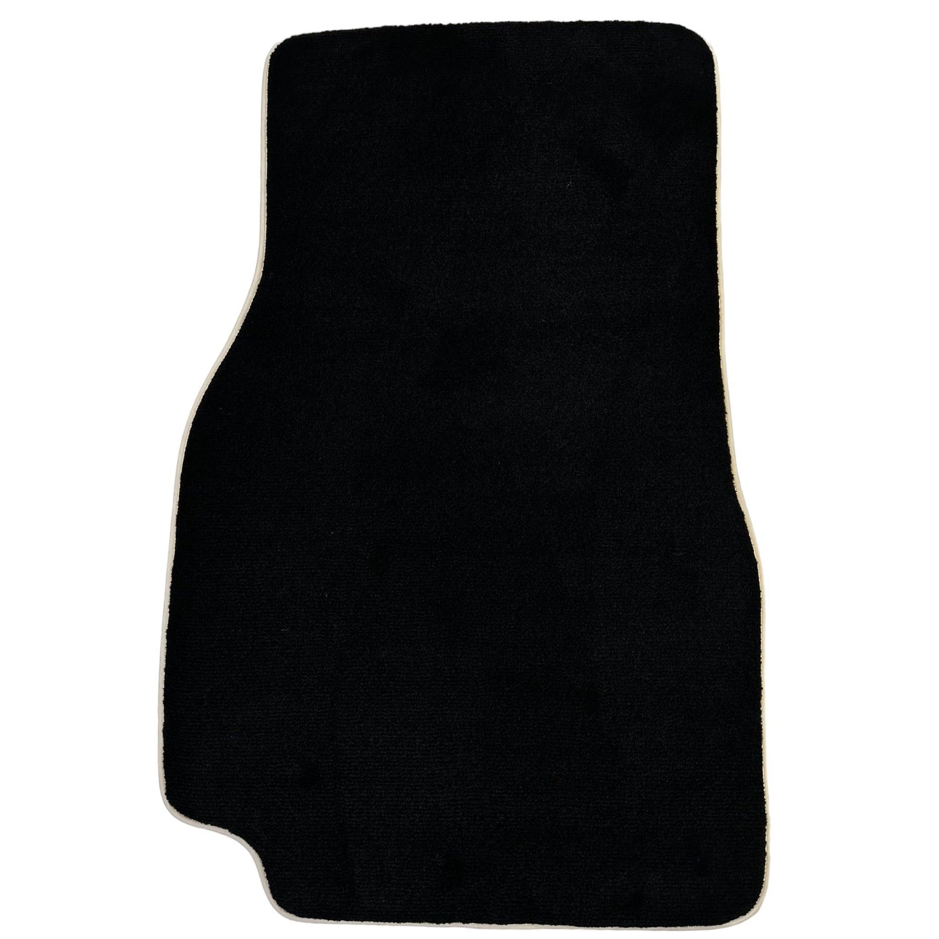 Black Floor Mats for Nissan Patrol (1988-1998) | Beige Trim - AutoWin