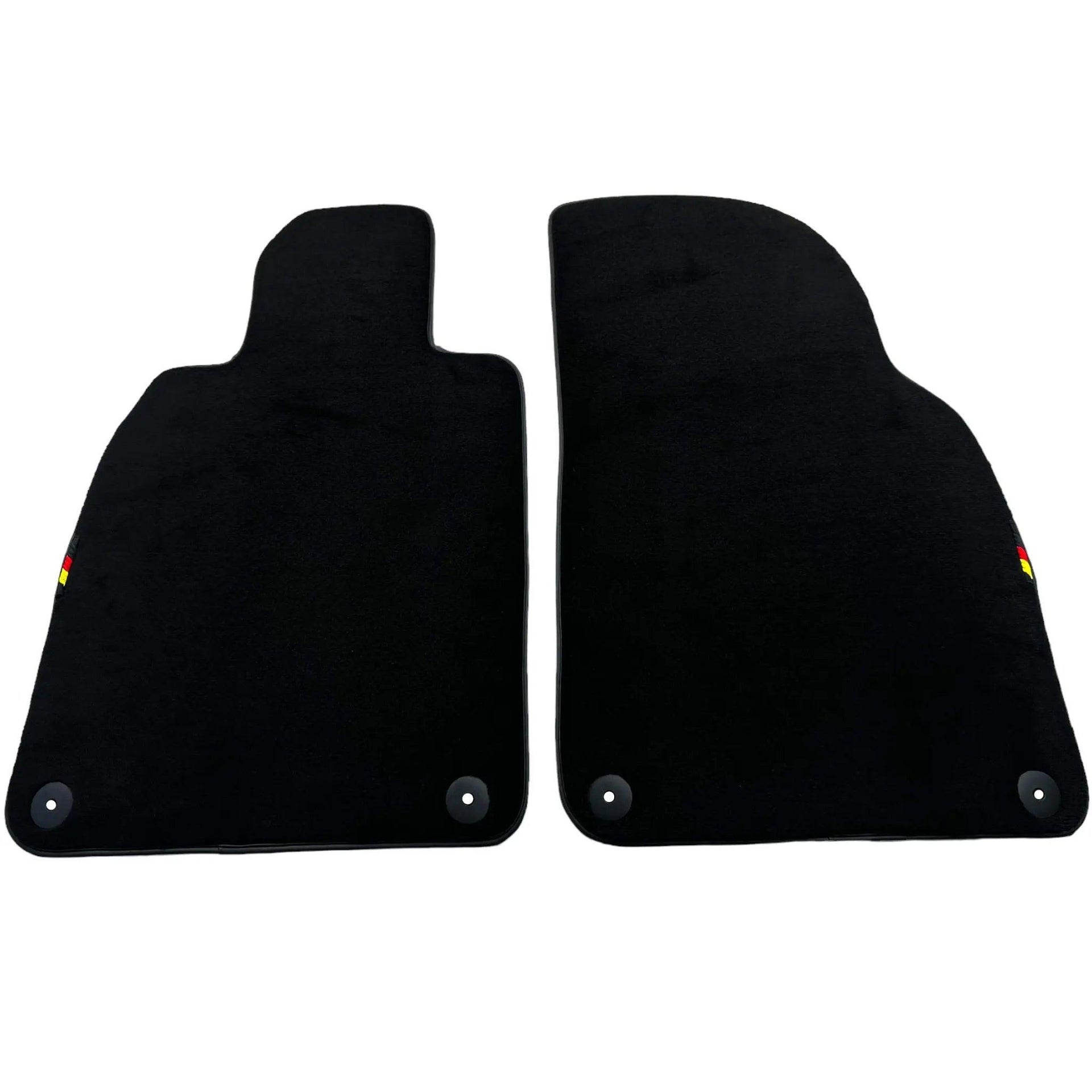 Black Floor Mats for Porsche 911 - 992 (2019-2024) with German Flag - AutoWin