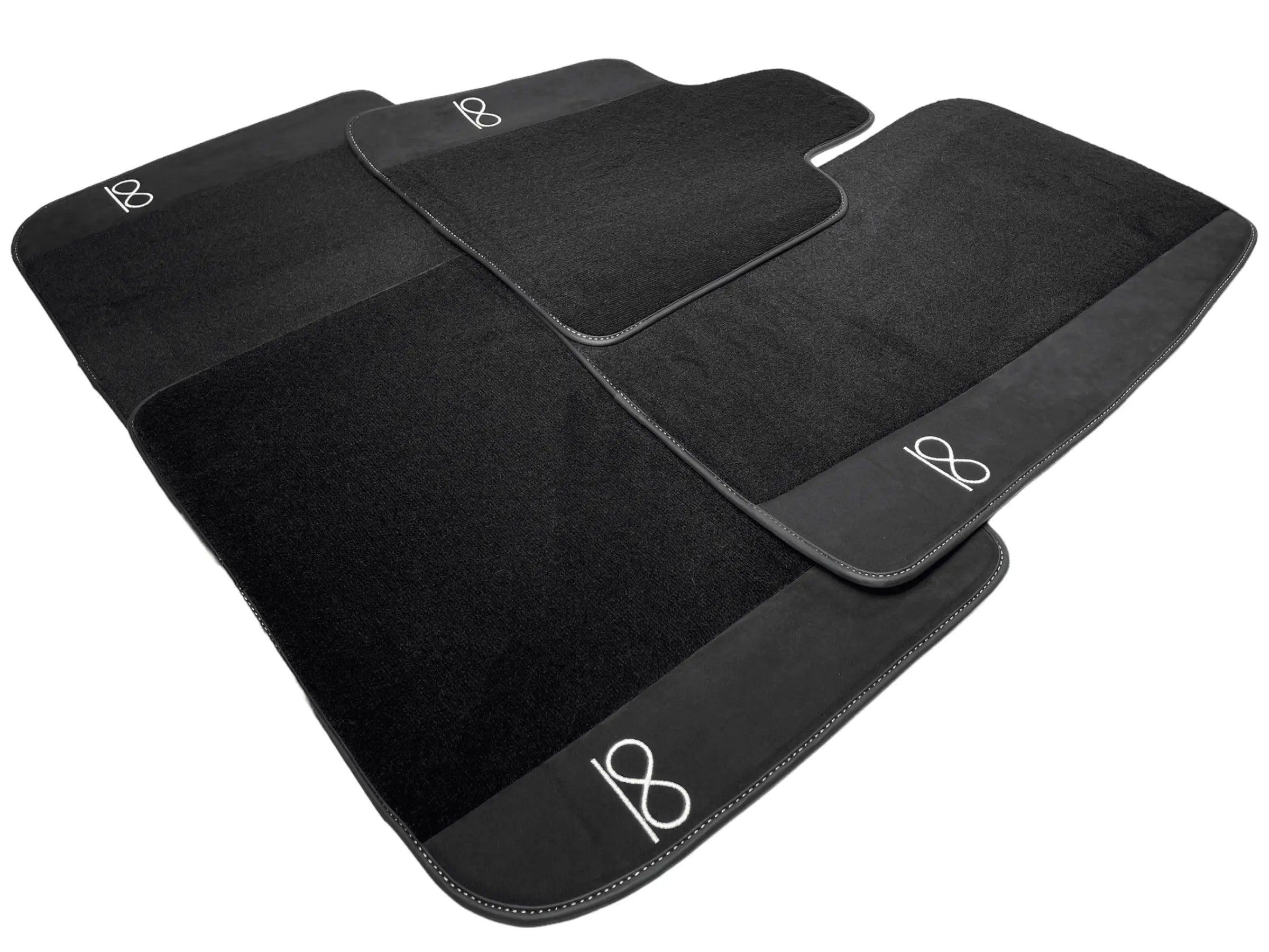 Black Floor Mats For Rolls Royce Black Badge Cullinan - AutoWin