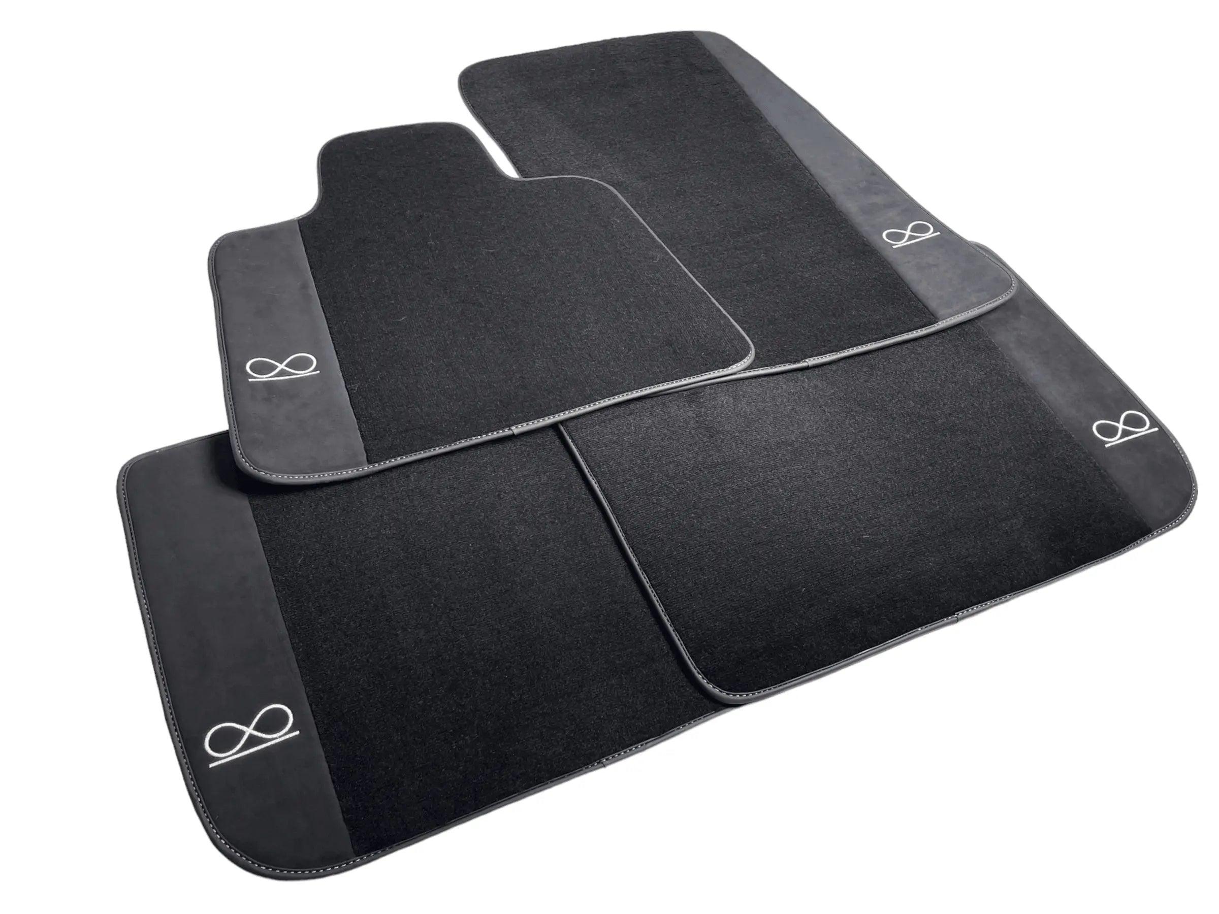 Black Floor Mats For Rolls Royce Black Badge Cullinan - AutoWin