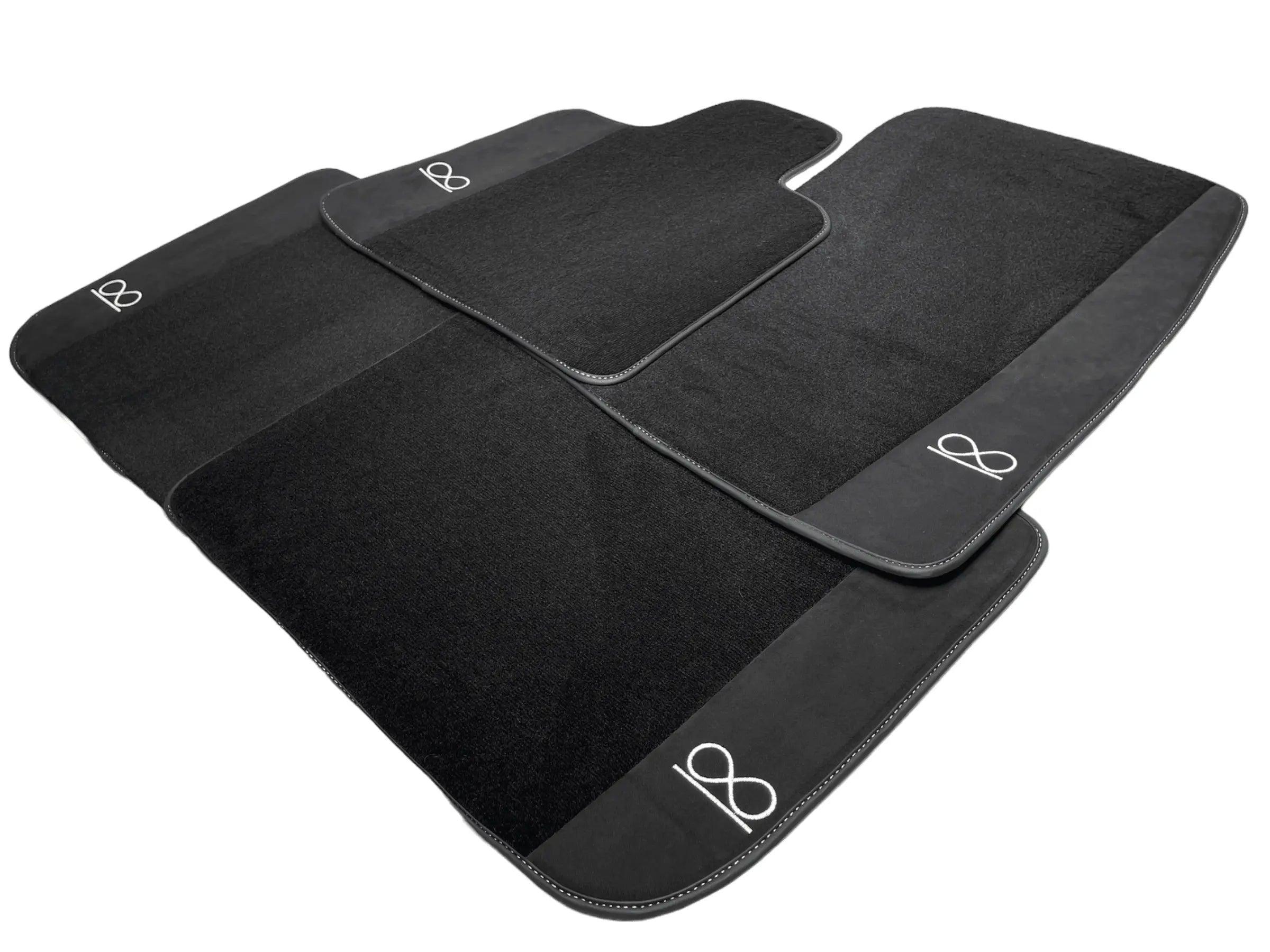 Black Floor Mats For Rolls Royce Black Badge Cullinan - AutoWin