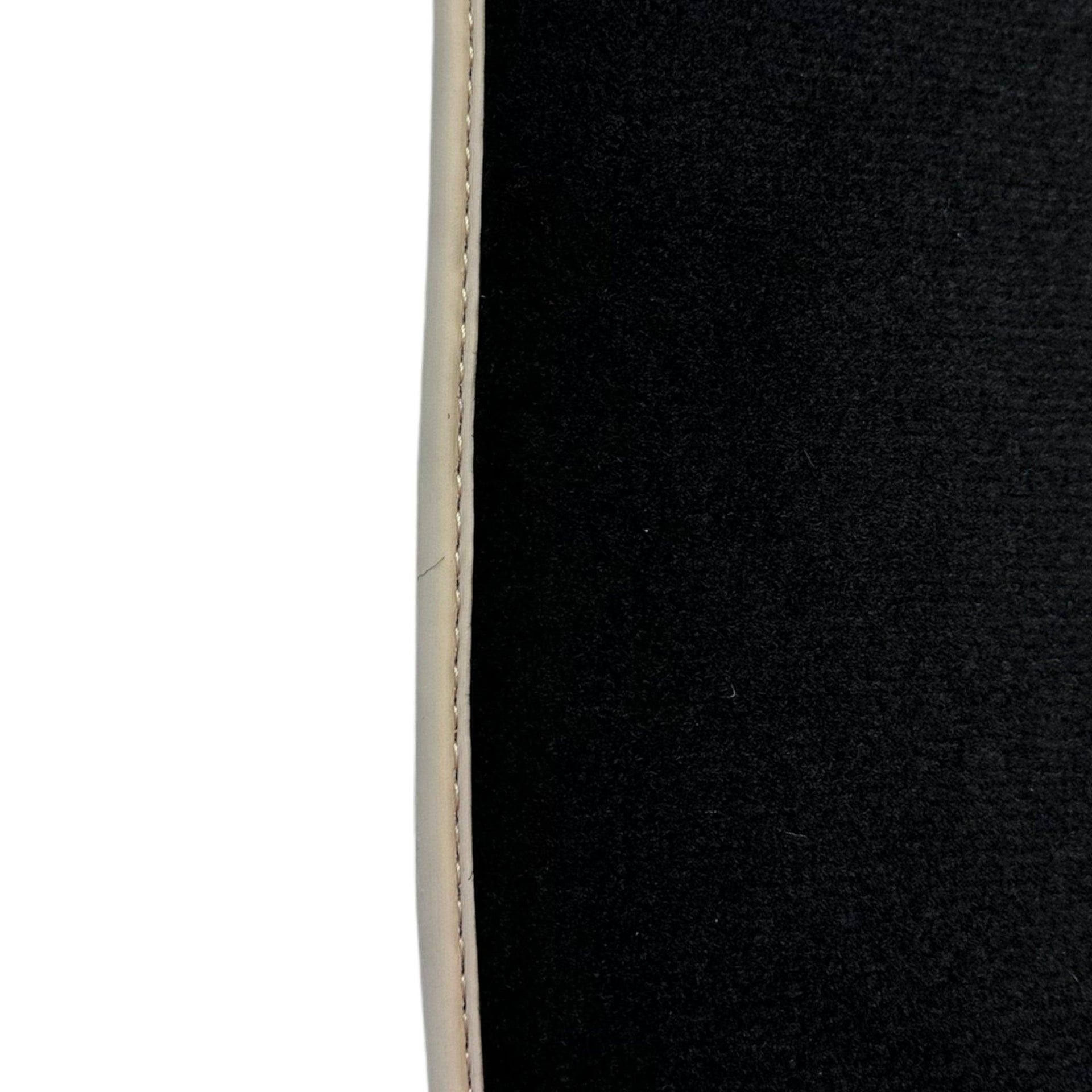 Black Floor Mats For Toyota Land Cruiser 120 (2002-2009) Beige Trim | ER56 Design - AutoWin