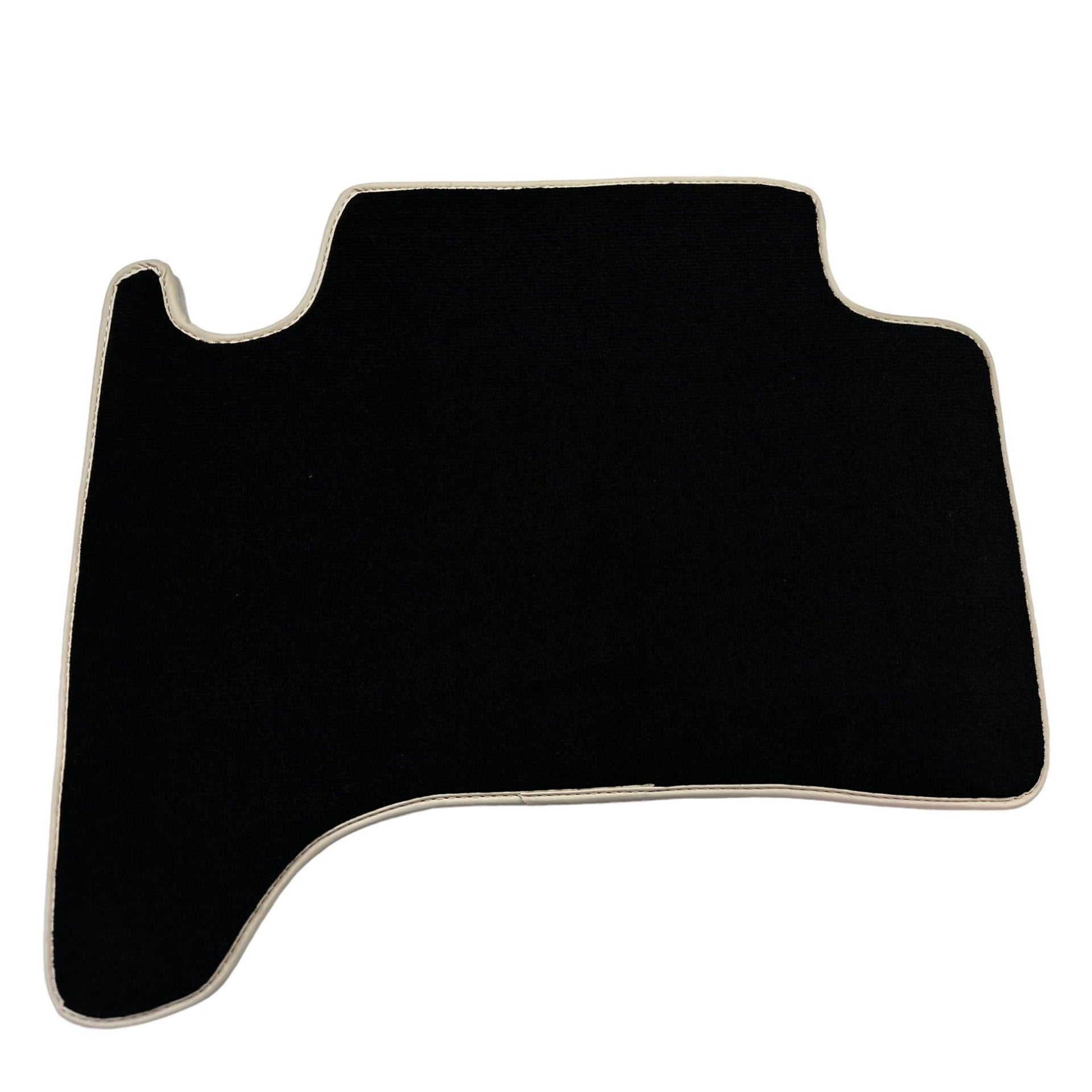 Black Floor Mats For Toyota Land Cruiser 120 (2002-2009) | Beige Trim - AutoWin