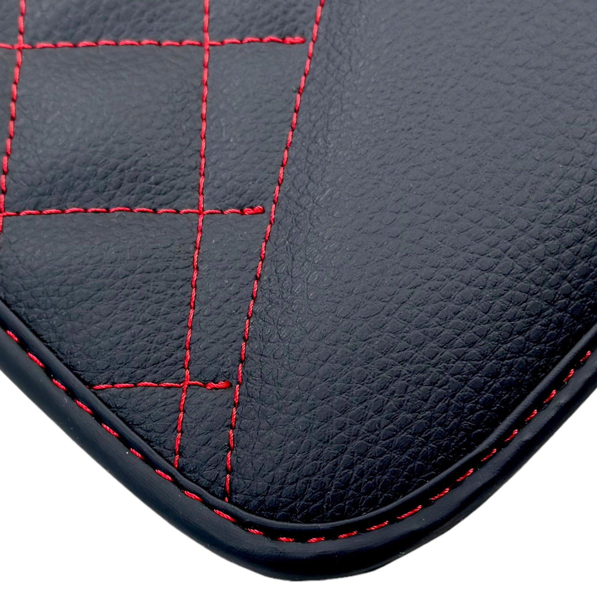 Black Leather Floor Mats for Mercedes-Benz G Class W463 (2008-2018) ER56 Design - AutoWin