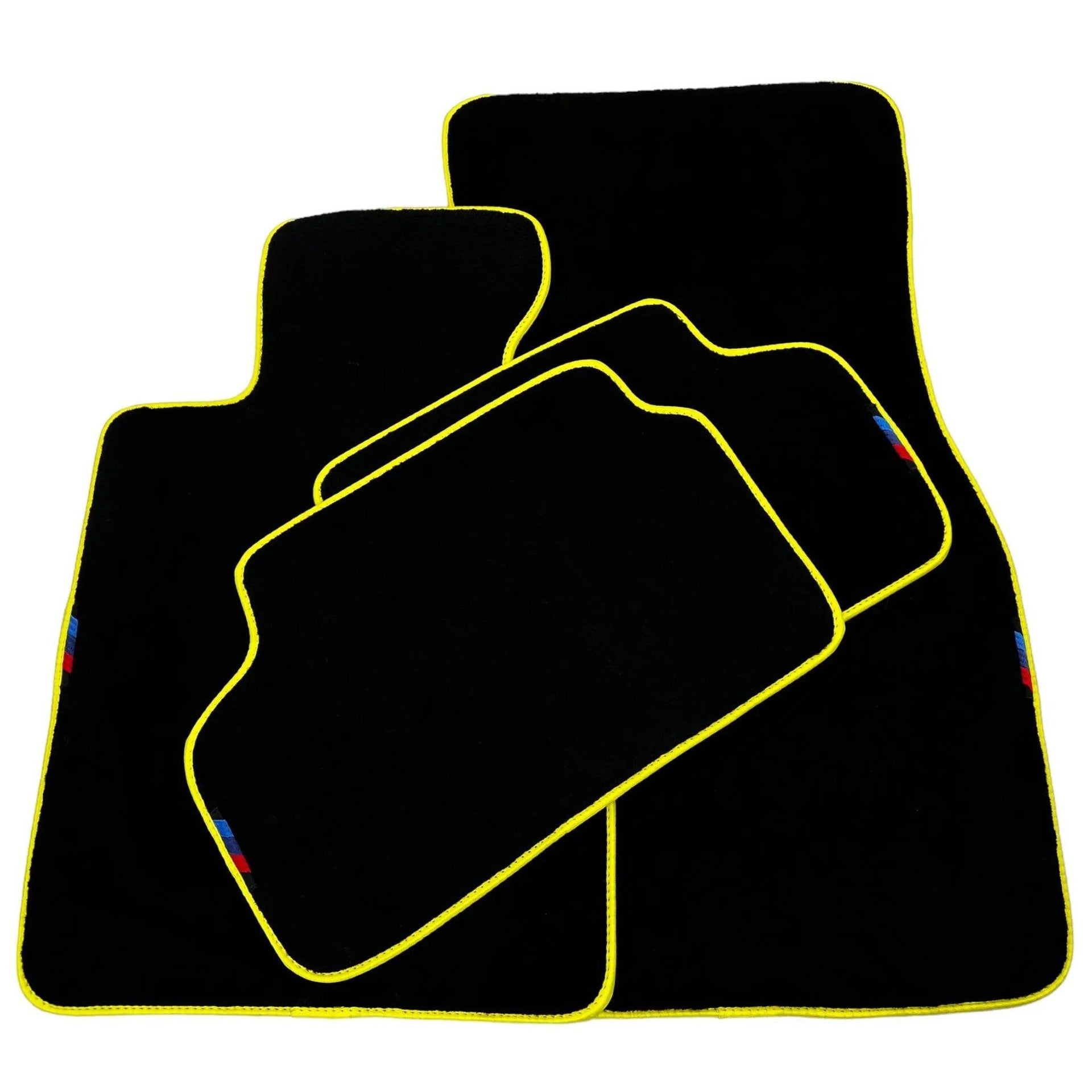 Black Mats For BMW X6M F96 SUV | Yellow Trim - AutoWin
