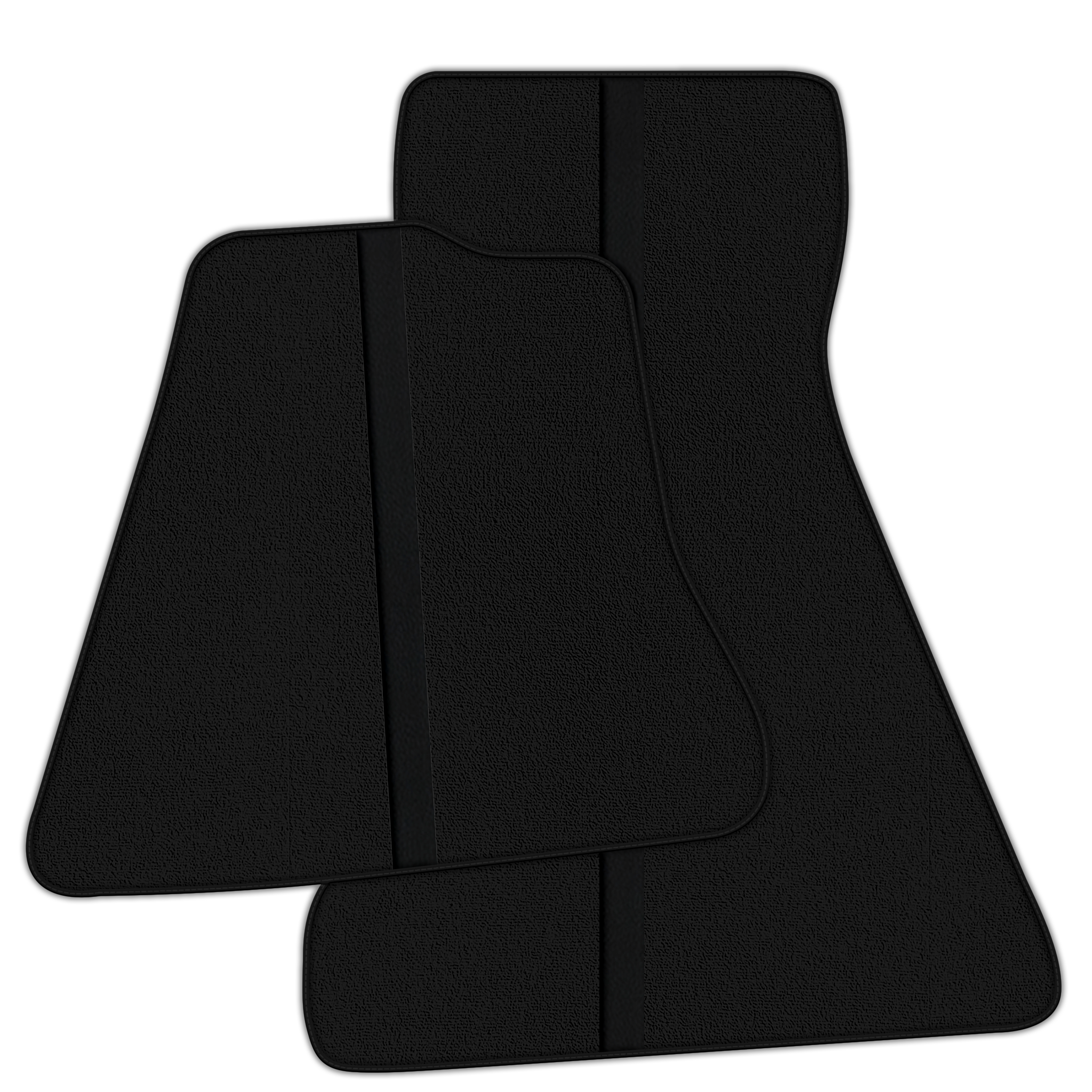 Premium Black Leather-Lined Floor Mats for McLaren 650S (2015-2018)