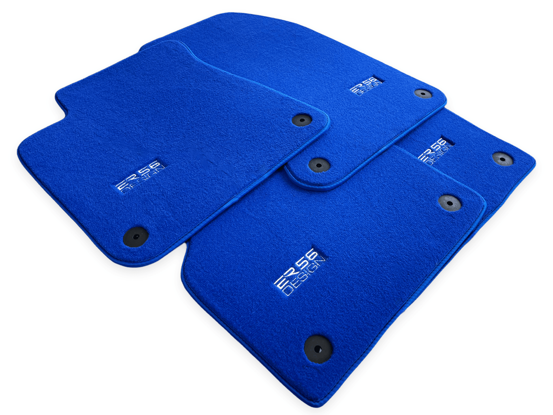 Blue Floor Mats for Audi A4 - B7 Avant (2005-2008) | ER56 Design - AutoWin