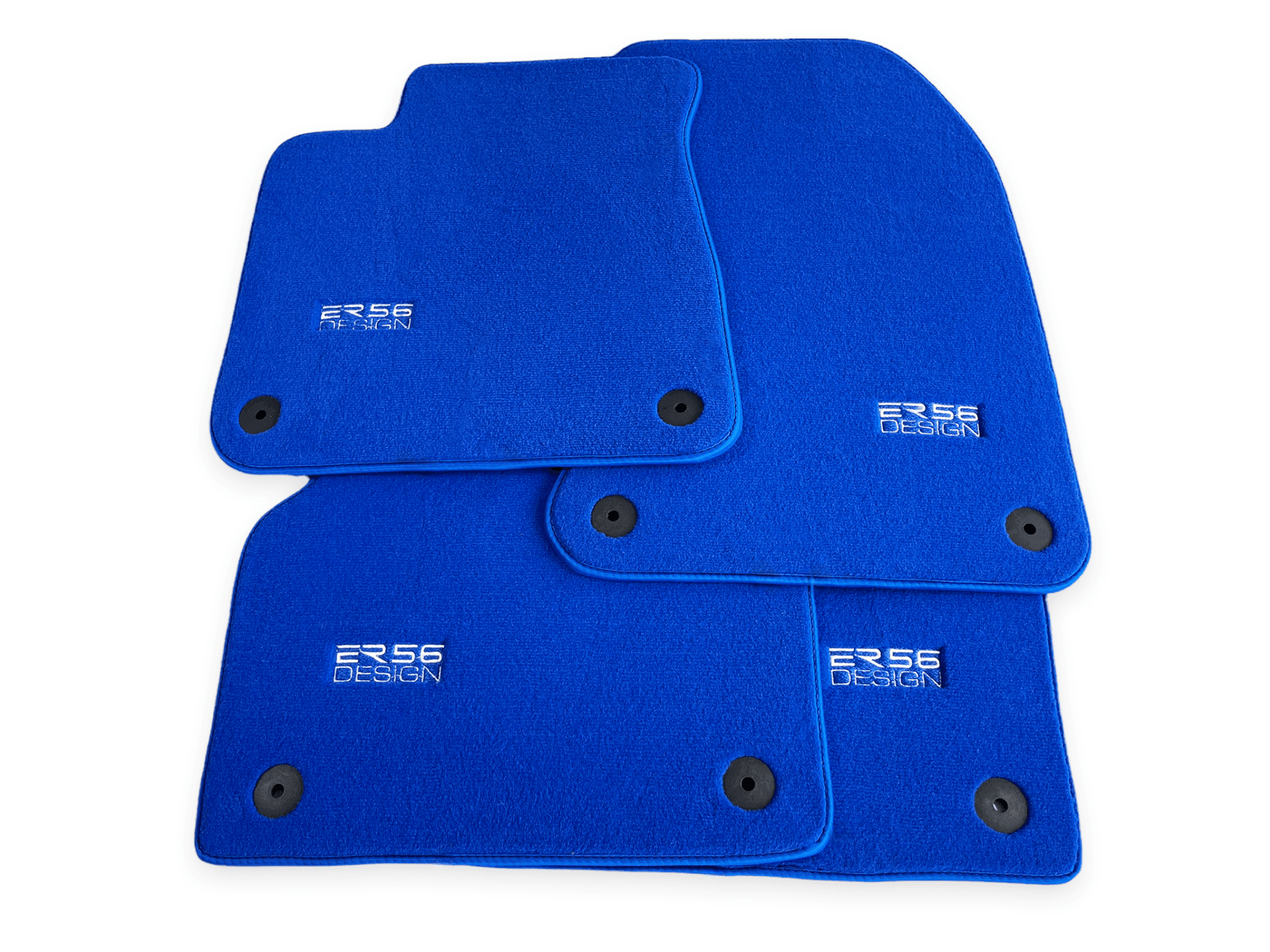 Blue Floor Mats for Audi A4 - B8 Allroad Quattro (2008-2015) | ER56 Design - AutoWin