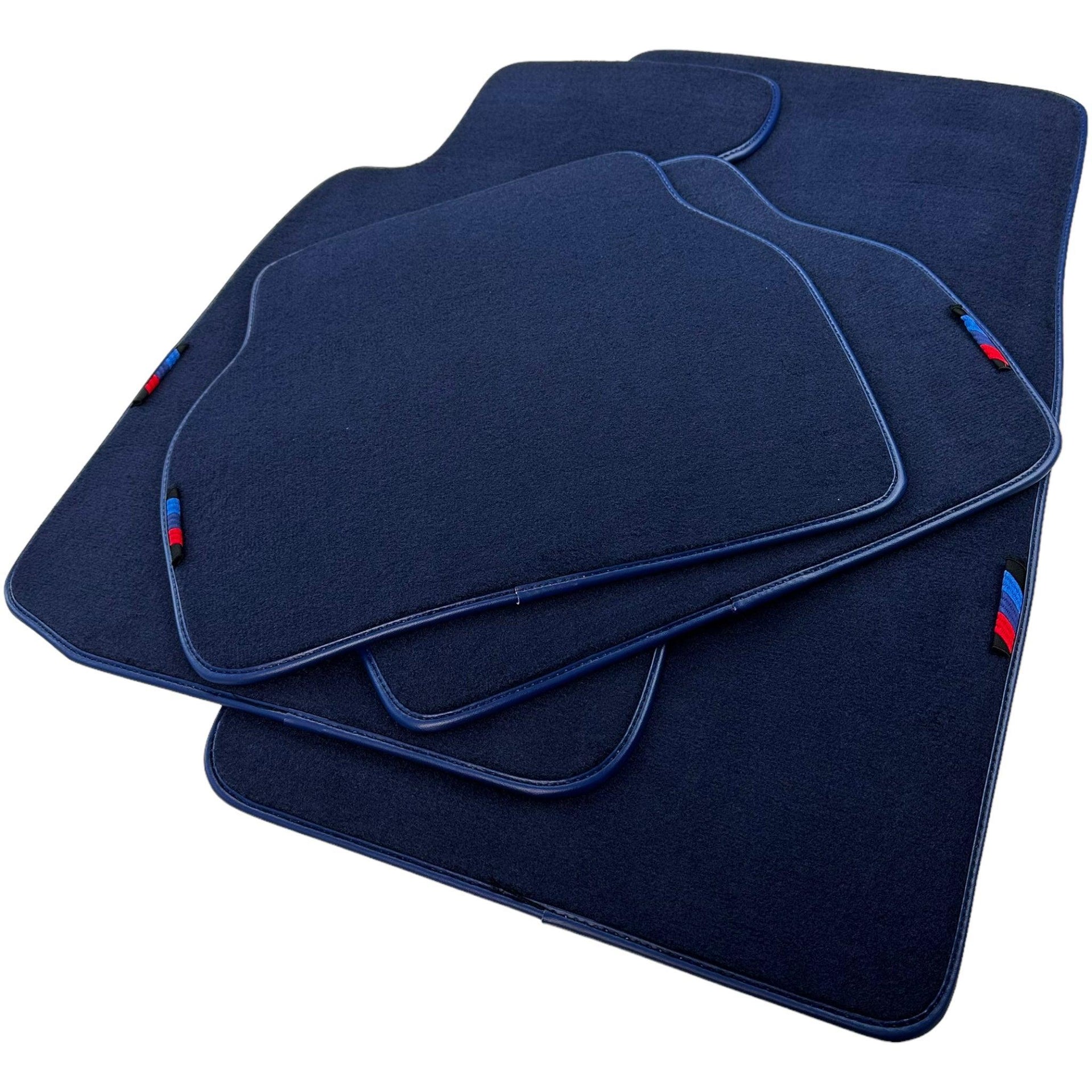 Blue Floor Mats For BMW 5 Series E39 Sedan (1996-2003) - AutoWin