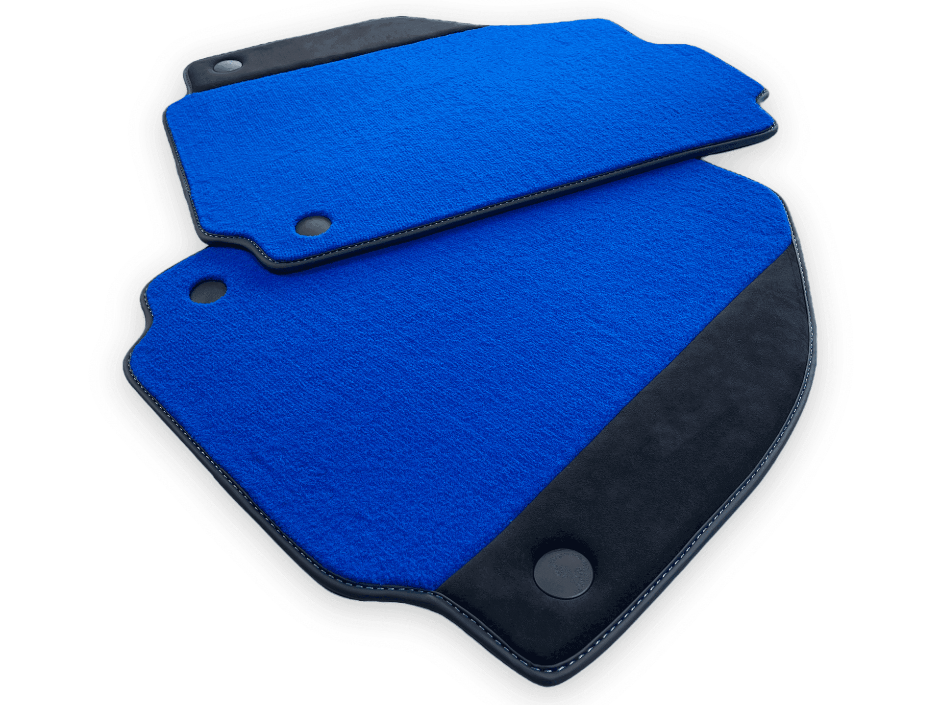 Blue Floor Mats For Ferrari 458 Speciale 2012-2015 Alcantara Leather - AutoWin