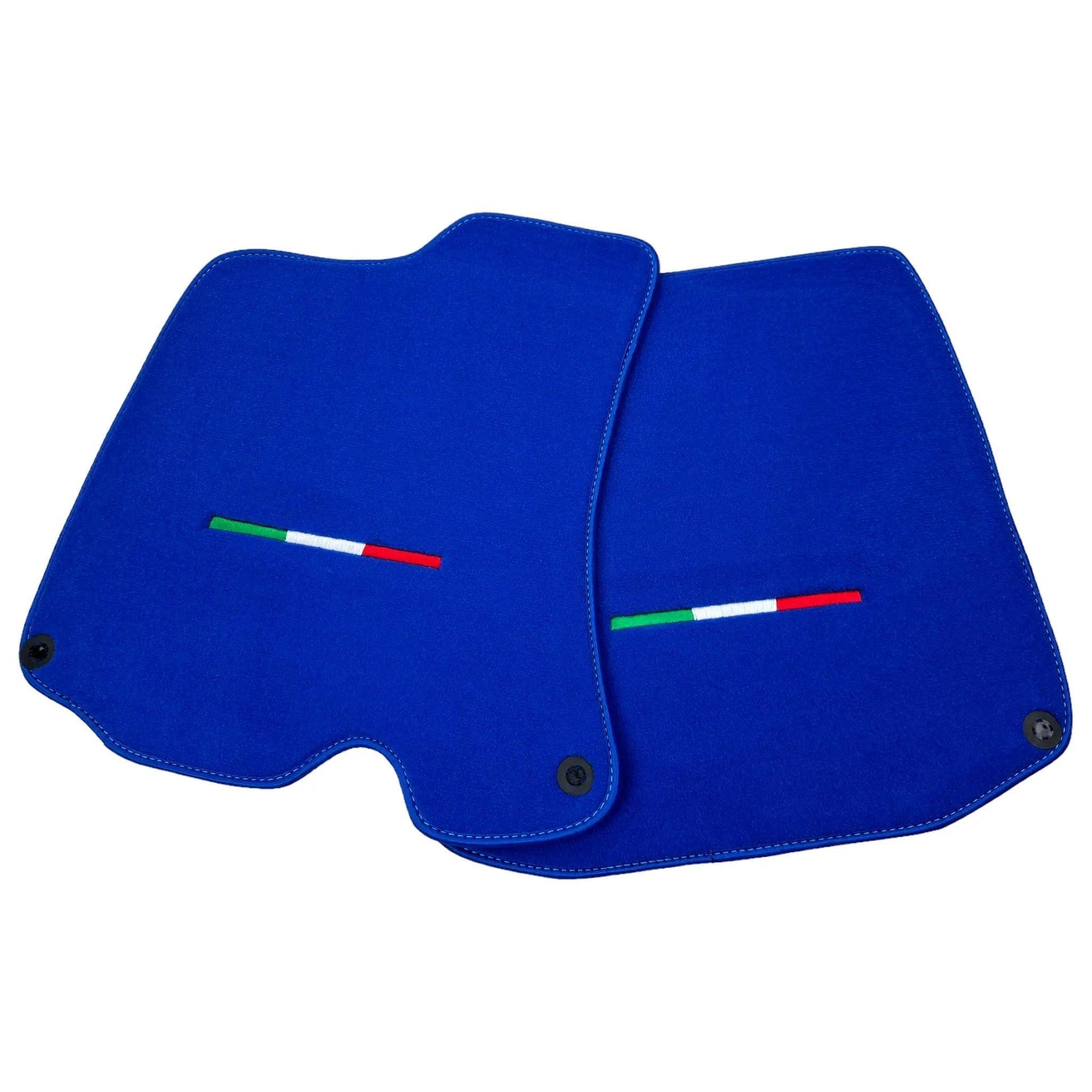 Blue Floor Mats For Ferrari Portofino (2018-2023) Italian Edition - AutoWin