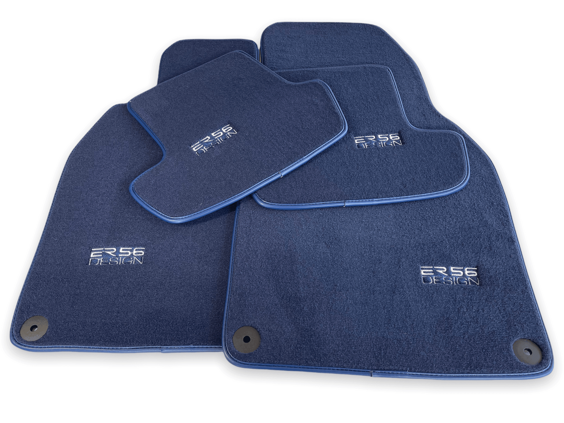 Dark Blue Floor Mats for Porsche Cayenne (2003-2010) | ER56 Design - AutoWin