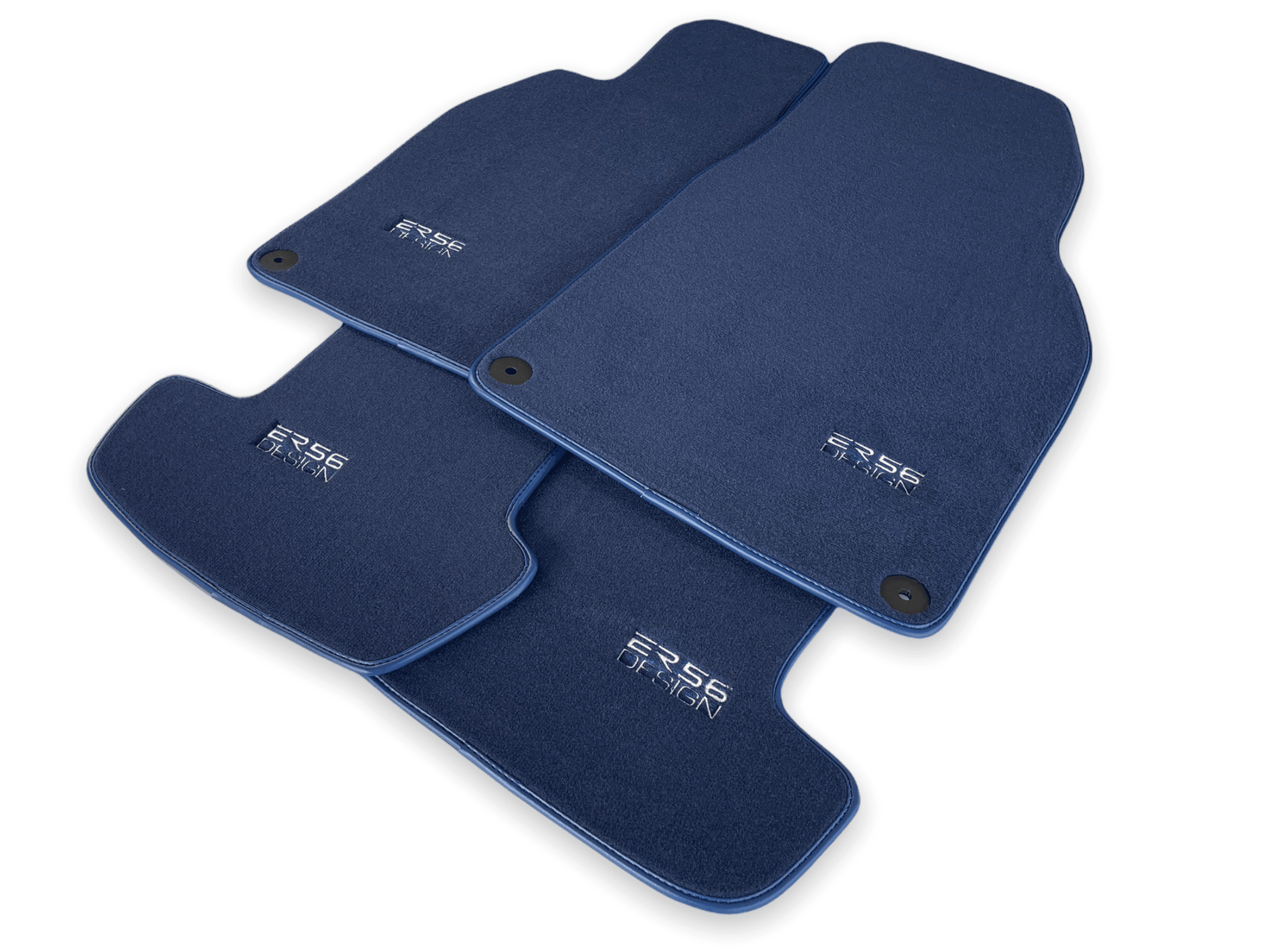 Dark Blue Floor Mats for Porsche Cayenne (2018-2023) | ER56 Design - AutoWin
