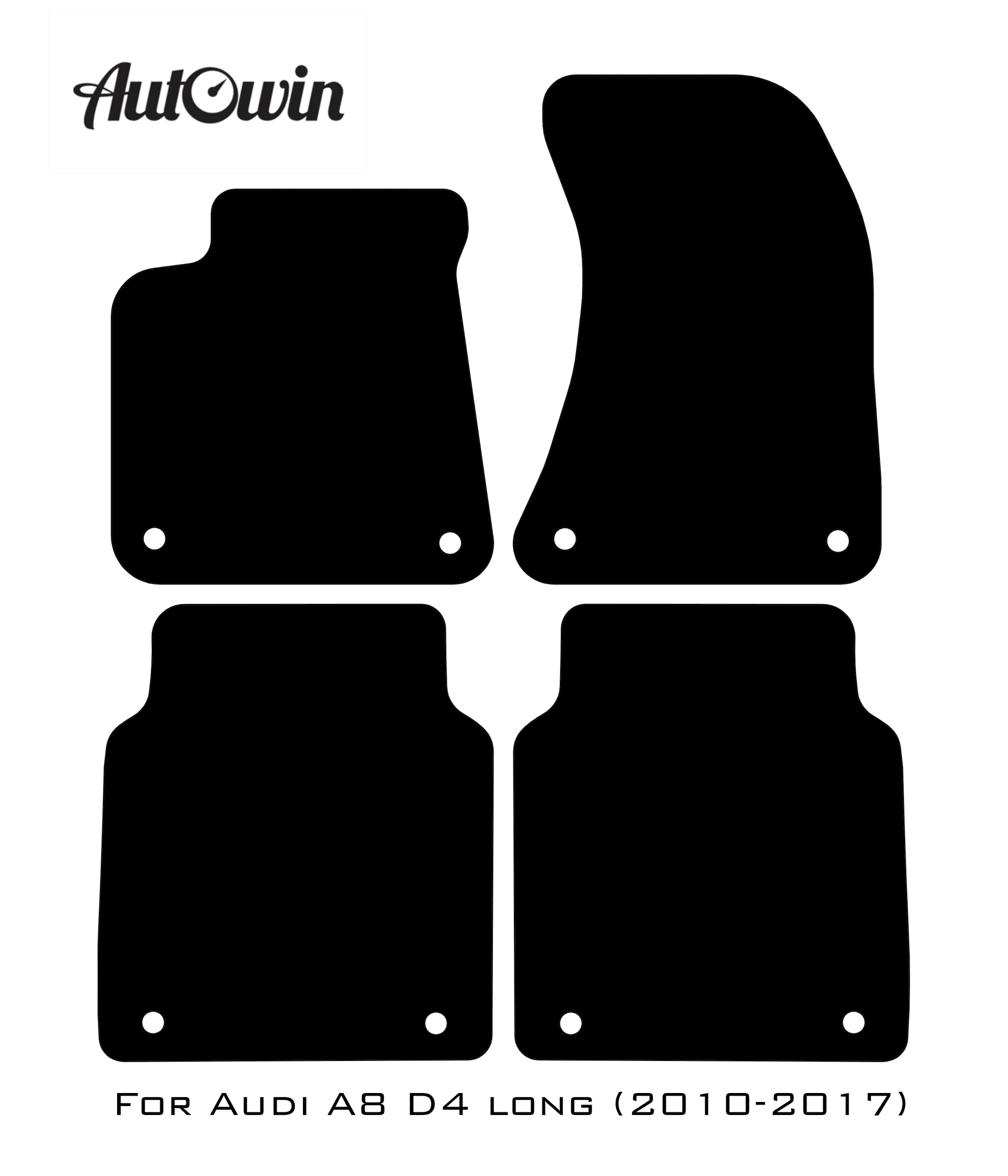 Floor Mats for Audi A8 D4 Long (2010-2017) - AutoWin