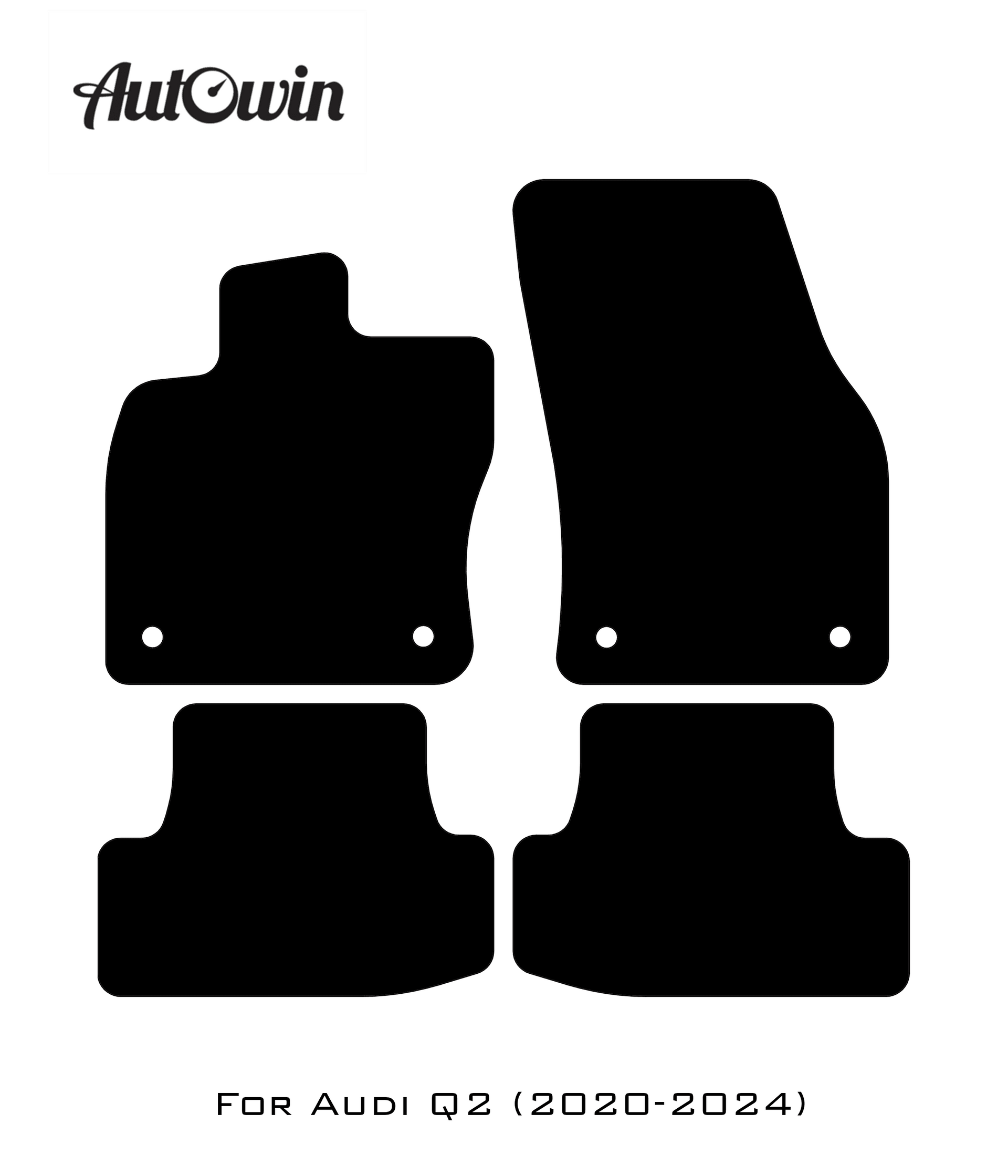 Floor Mats for Audi Q2 (2020-2024) ER56 Design - AutoWin