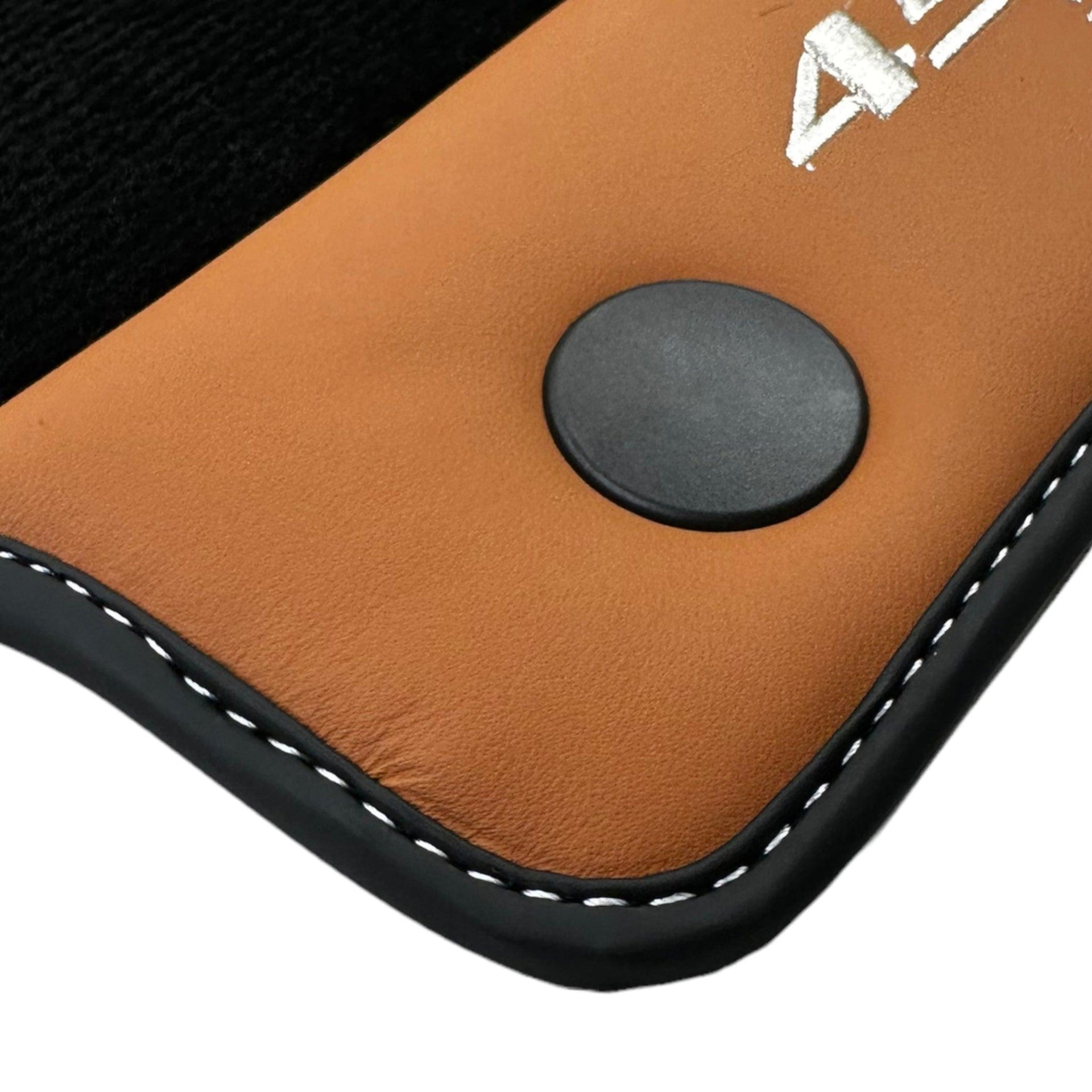 Floor Mats for Ferrari 458 Spider (2012-2015) with Cuoio Nappa Leather - AutoWin