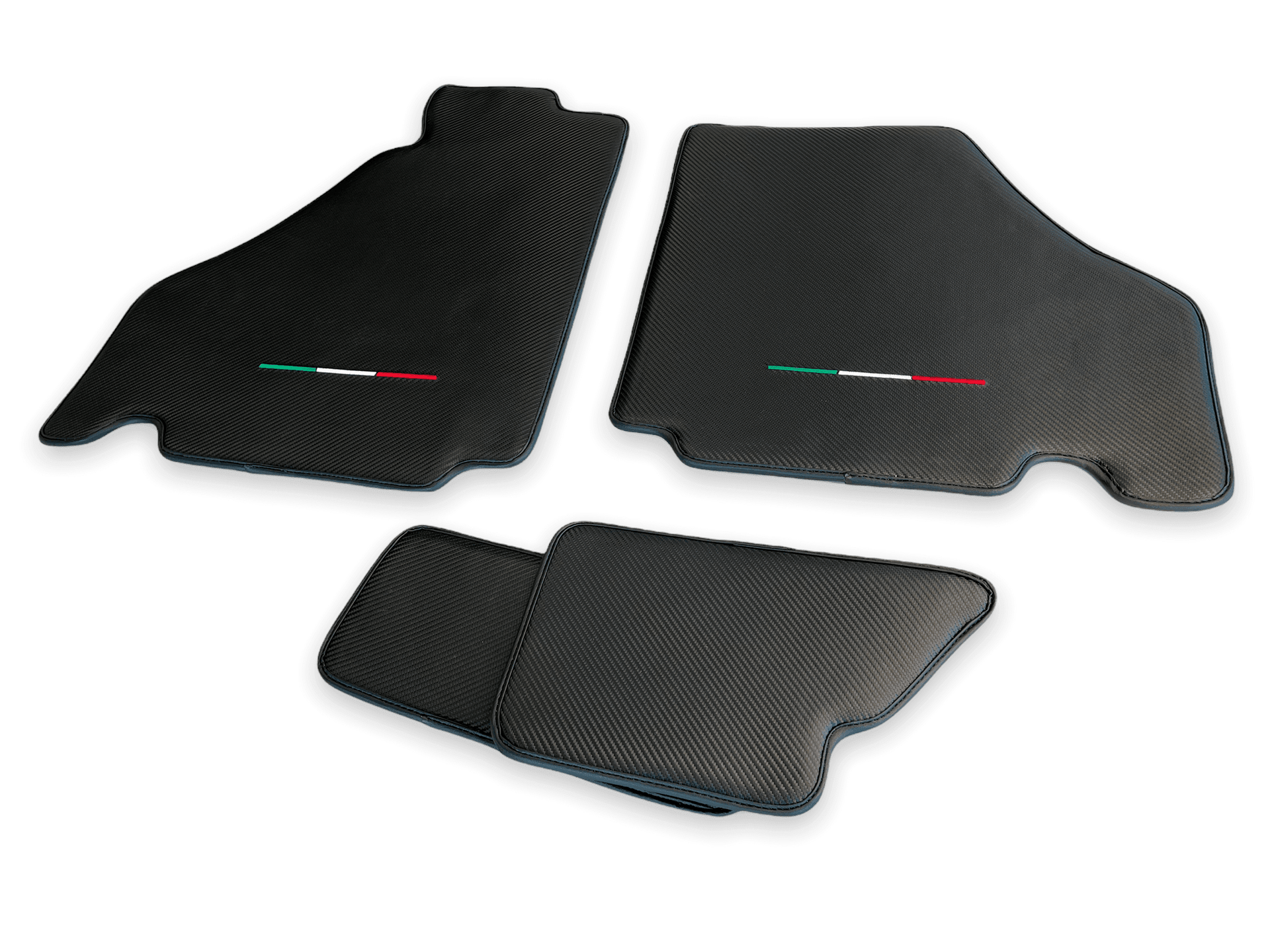 Floor Mats For Ferrari F430 2004-2009 Carbon Fiber Leather - AutoWin