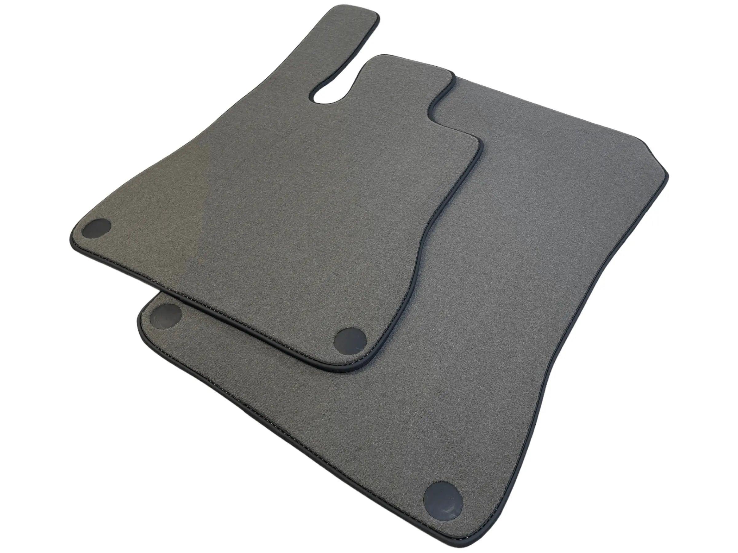 Gray Floor Mats For Mercedes-Benz SLC R172 (2016-2023) Black Trim - AutoWin