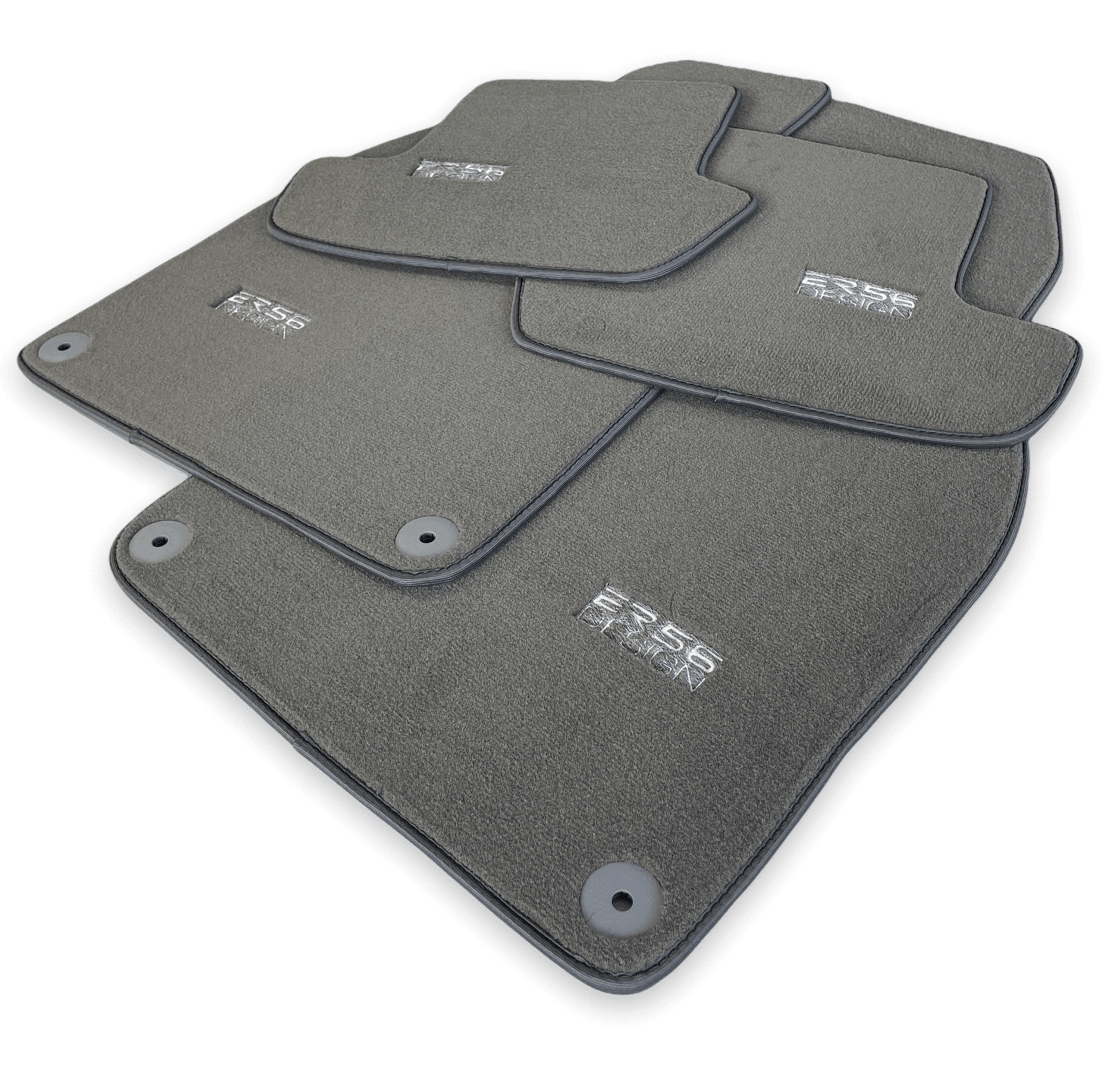 Gray Floor Mats for Porsche Taycan (2019-2023) | ER56 Design - AutoWin