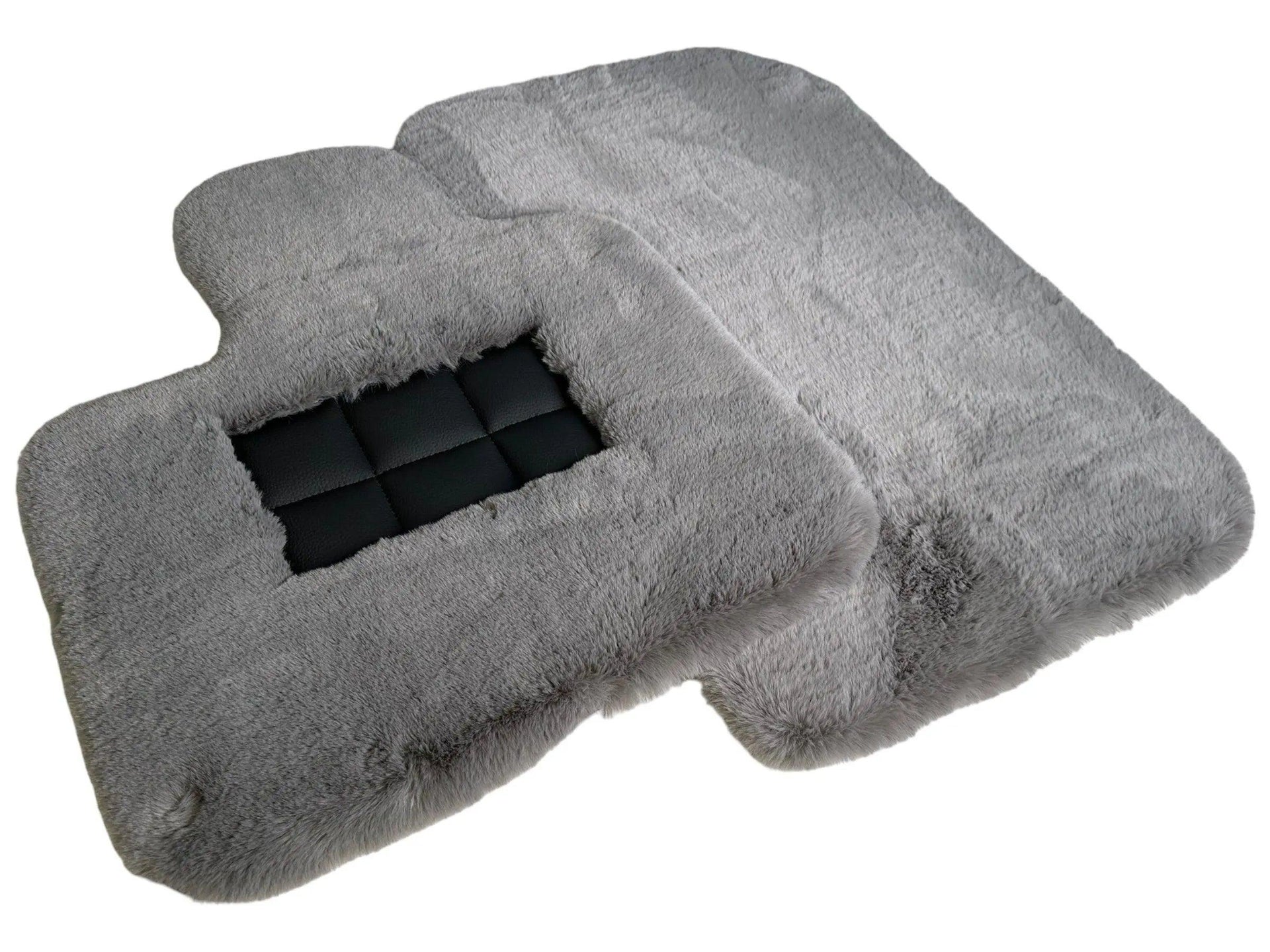 Gray Sheepskin Floor Mats For Bentley Flying Spur (2005-2013) Er56 Design Brand - AutoWin