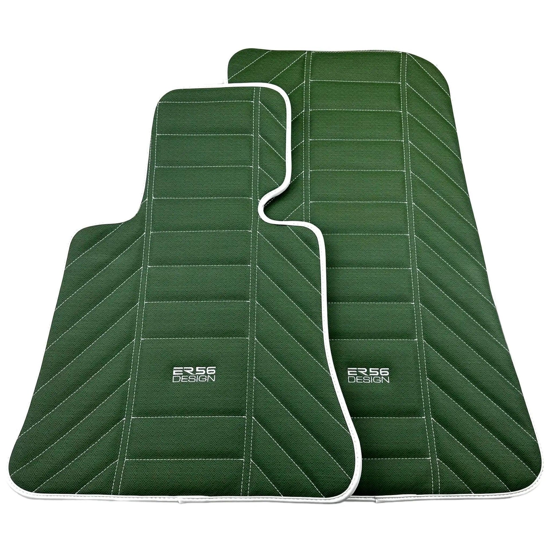 Green Leather Floor Mats For Rolls-Royce Spectre (2023-2024) ER56 Design - AutoWin