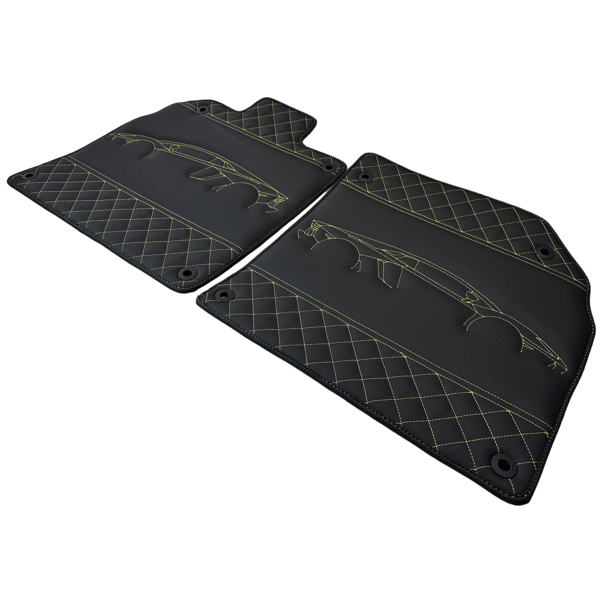 Leather Floor Mats for Lamborghini Aventador SV SVJ - AutoWin