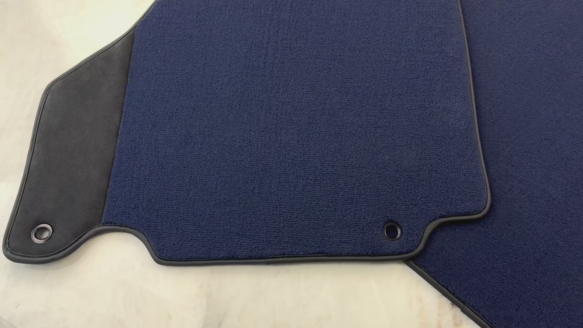 Dark Blue Floor Mats for Ferrari 360 Modena (1999-2005) with Alcantara Leather - AutoWin