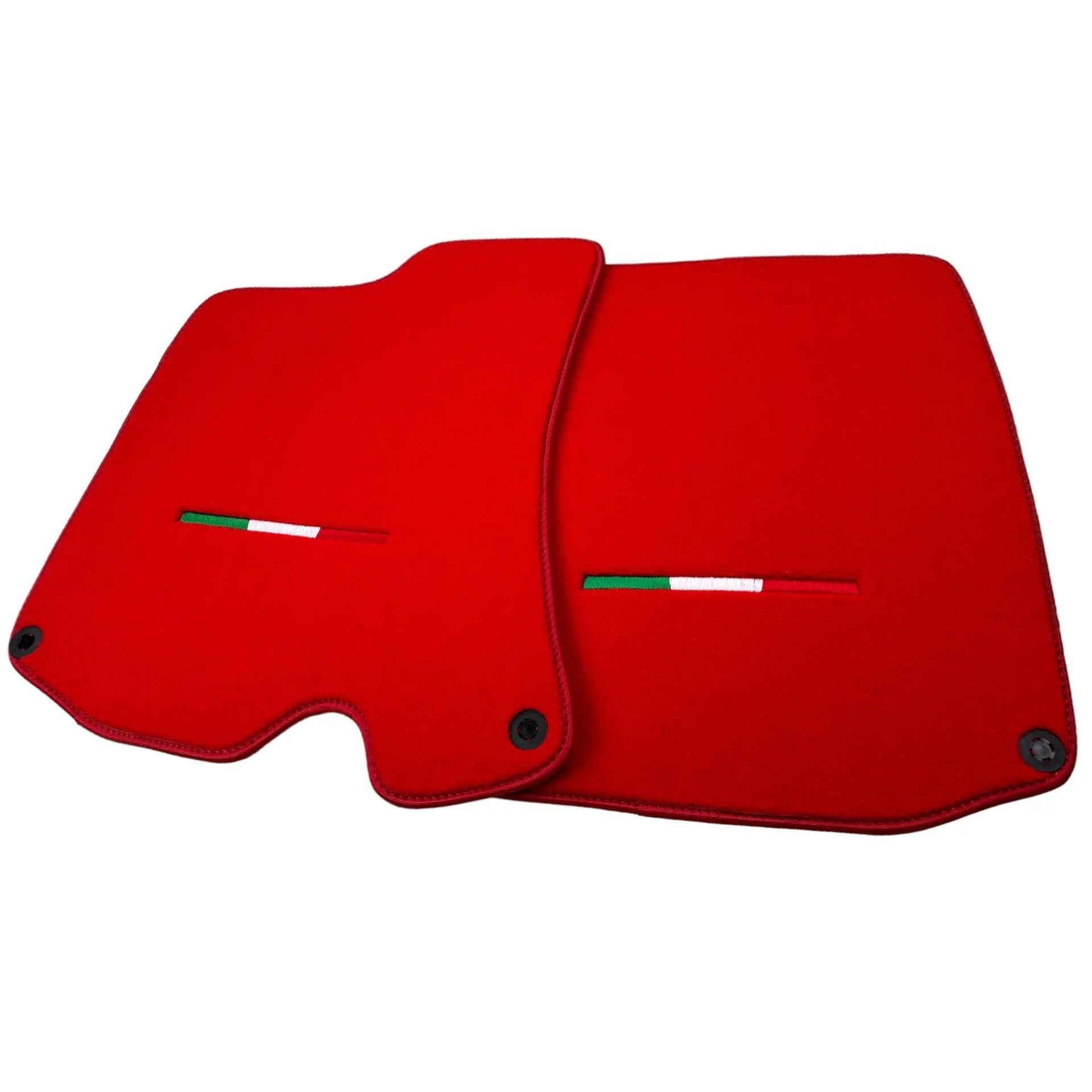 Red Floor Mats For Ferrari Portofino (2018-2023) Italian Edition - AutoWin