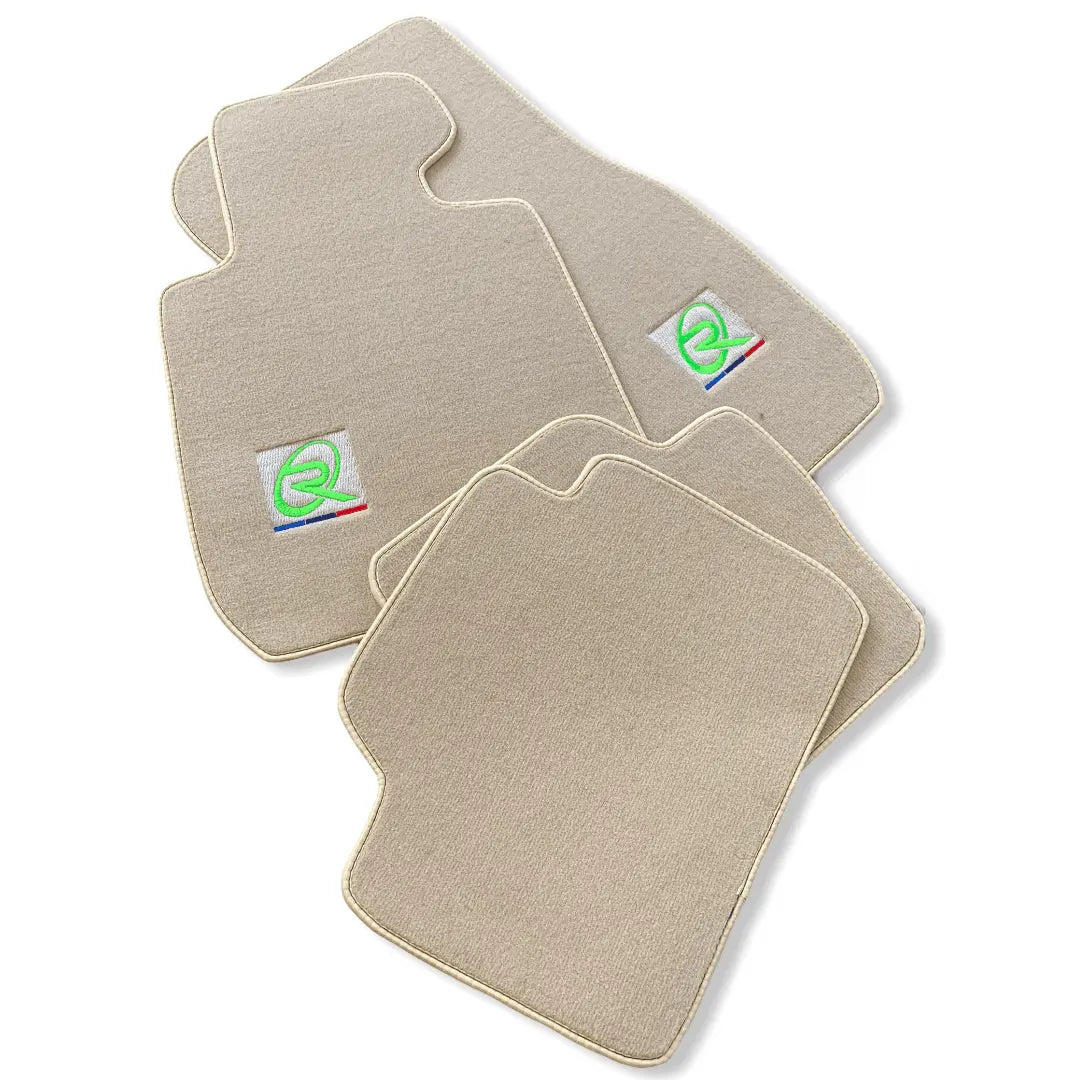Beige Floor Mats For BMW 2 Series F45 Brand Tailored Set Perfect Fit Green Collection - AutoWin