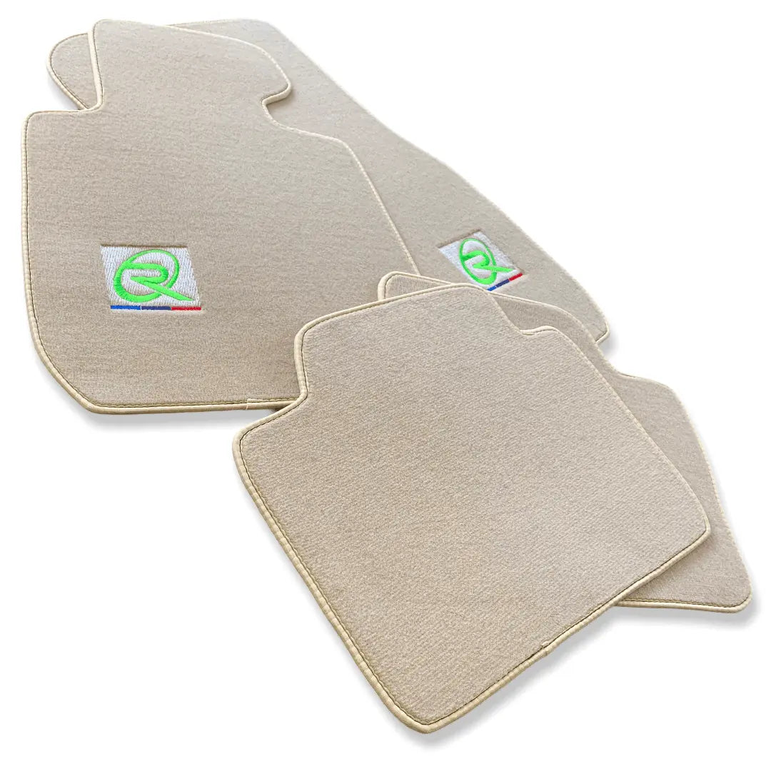 Beige Floor Mats For BMW 6 Series F06 Gran Coupe ROVBUT Brand Tailored Set Perfect Fit Green SNIP Collection - AutoWin