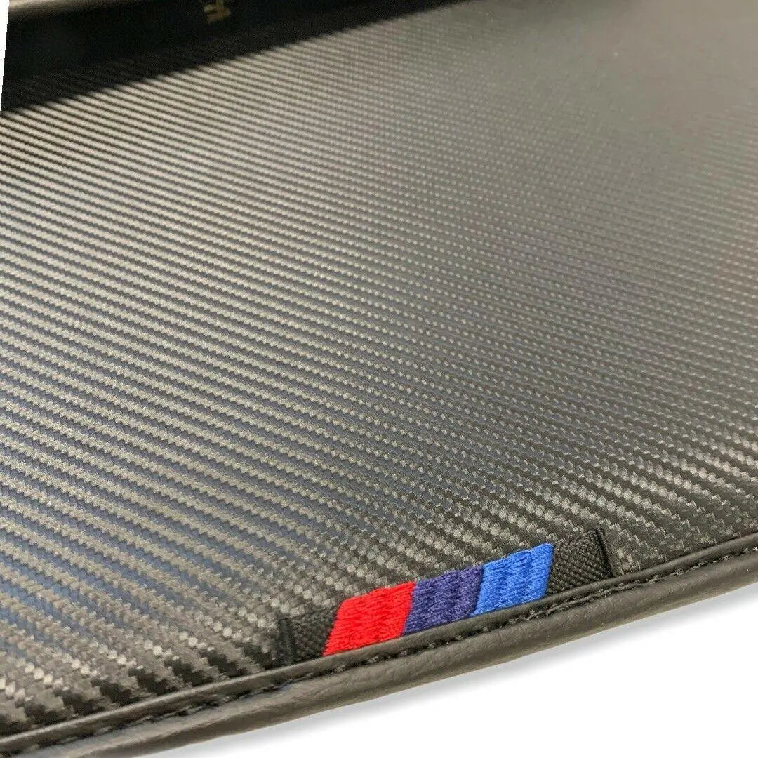Floor Mats For BMW 1 Series F20 Carbon Fiber Leather - AutoWin