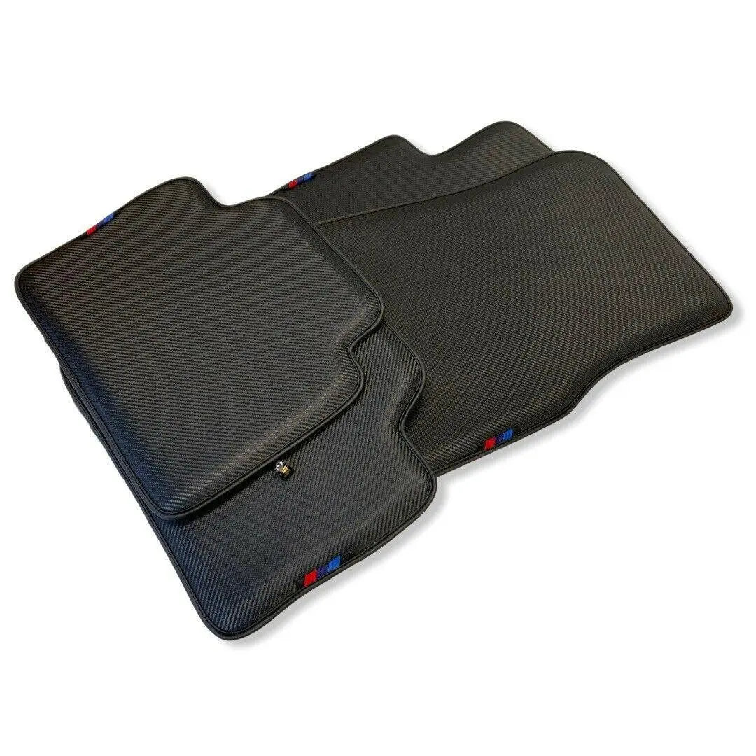 Floor Mats For BMW 4 Series F32 Brand Carbon Fiber Leather - AutoWin
