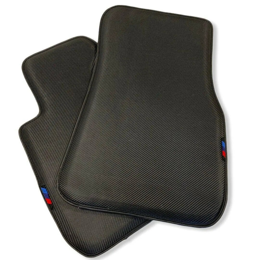 Floor Mats For BMW X3M Series F97 Autowin Brand Carbon Fiber Leather - AutoWin