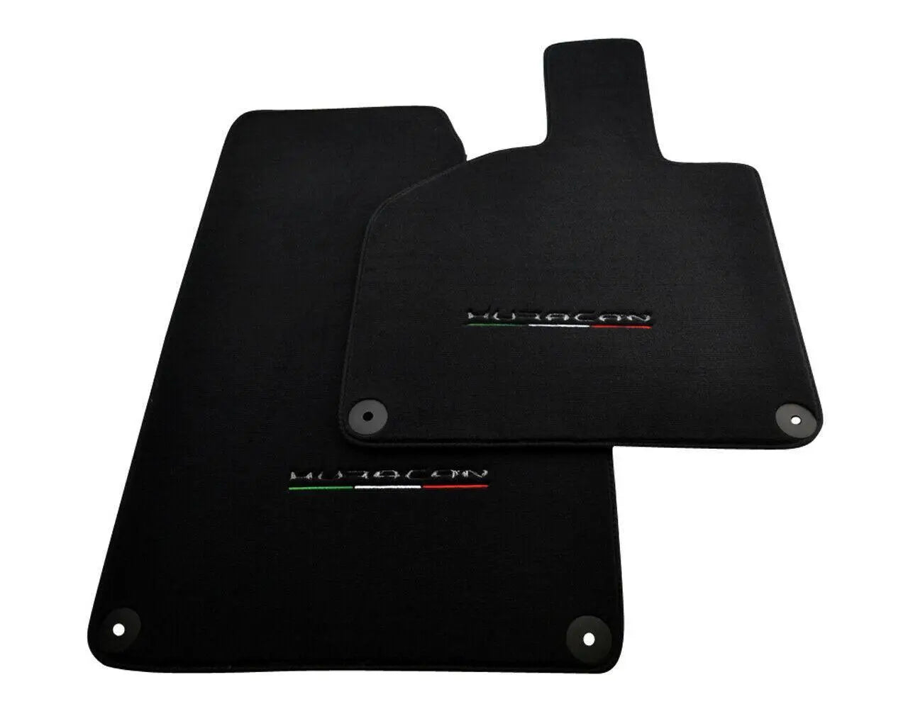 Floor Mats for Lamborghini Huracan With Italian Flag and Huracan Logo - AutoWin