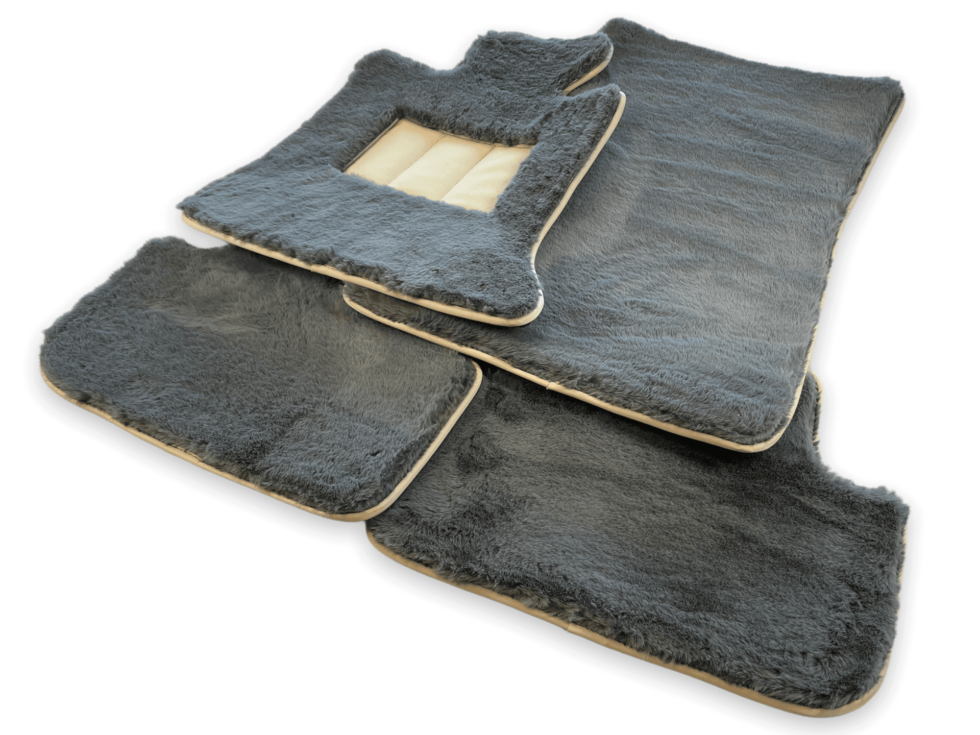 Sheepskin Floor Mats For Rolls Royce Wraith 2013–2023 Er56 Design - AutoWin