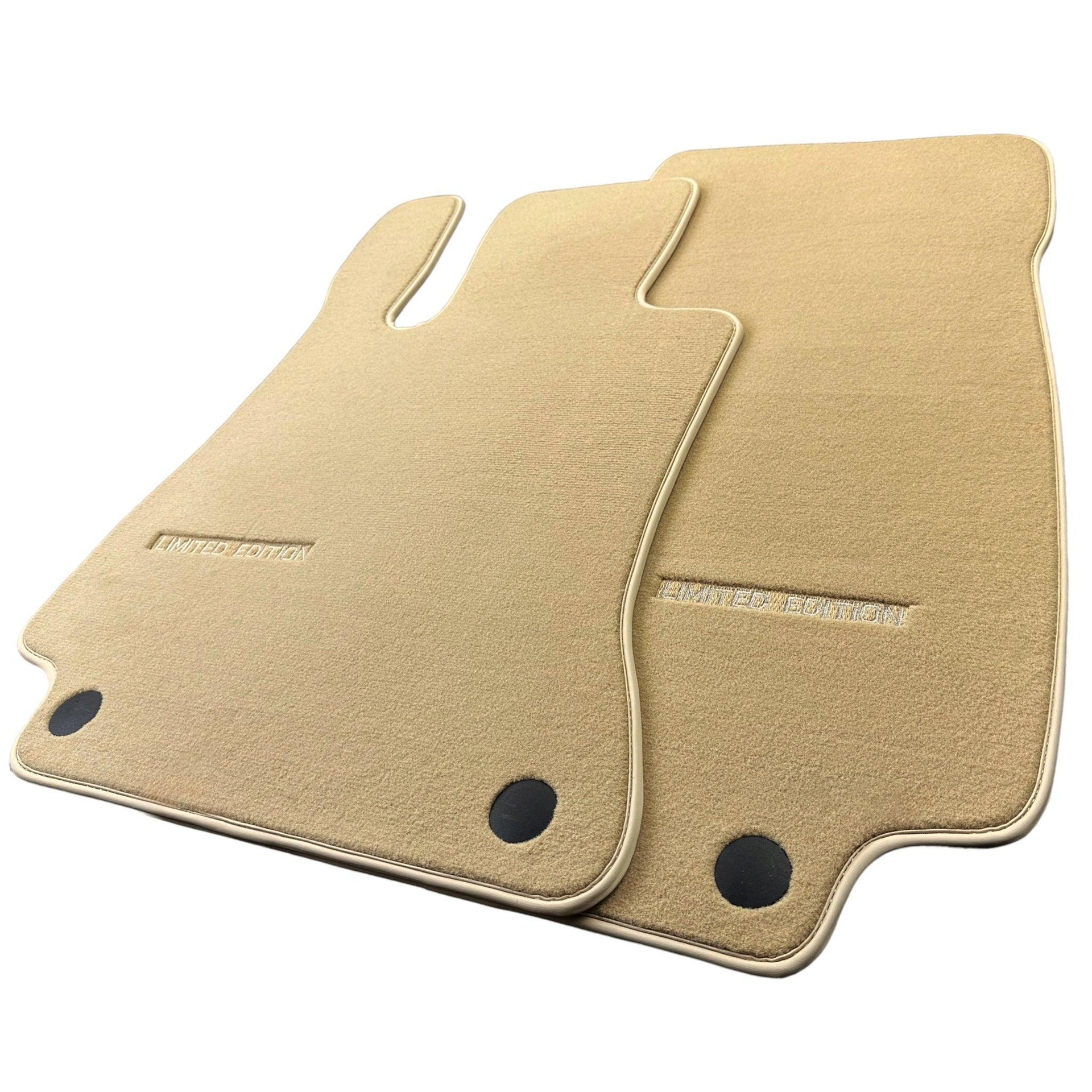 Beige Floor Mats For Mercedes Benz C-Class C205 Coupe Facelift (2018-2023) | Limited Edition - AutoWin
