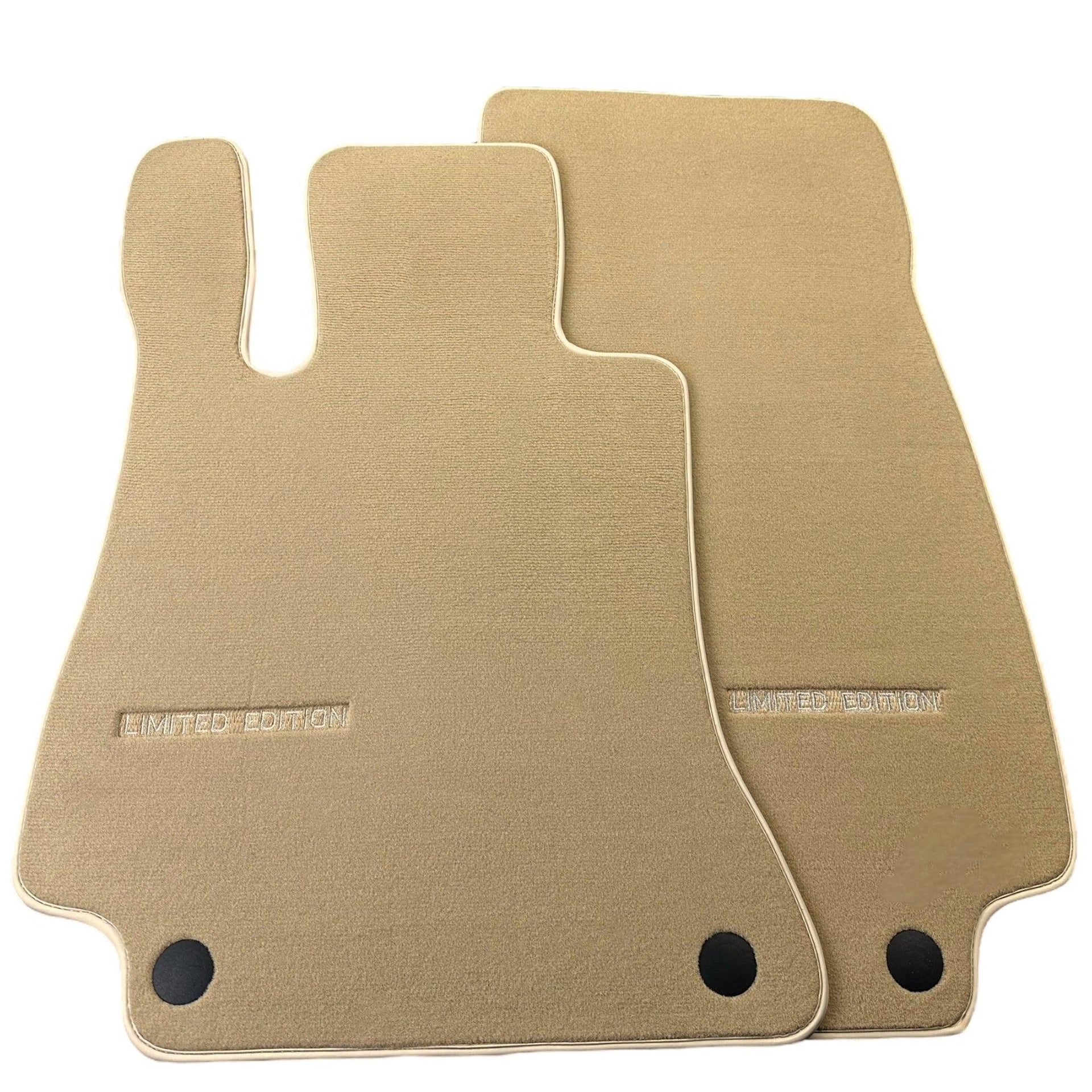 Beige Floor Mats For Mercedes Benz C-Class W204 Sedan (2007-2014) | Limited Edition - AutoWin