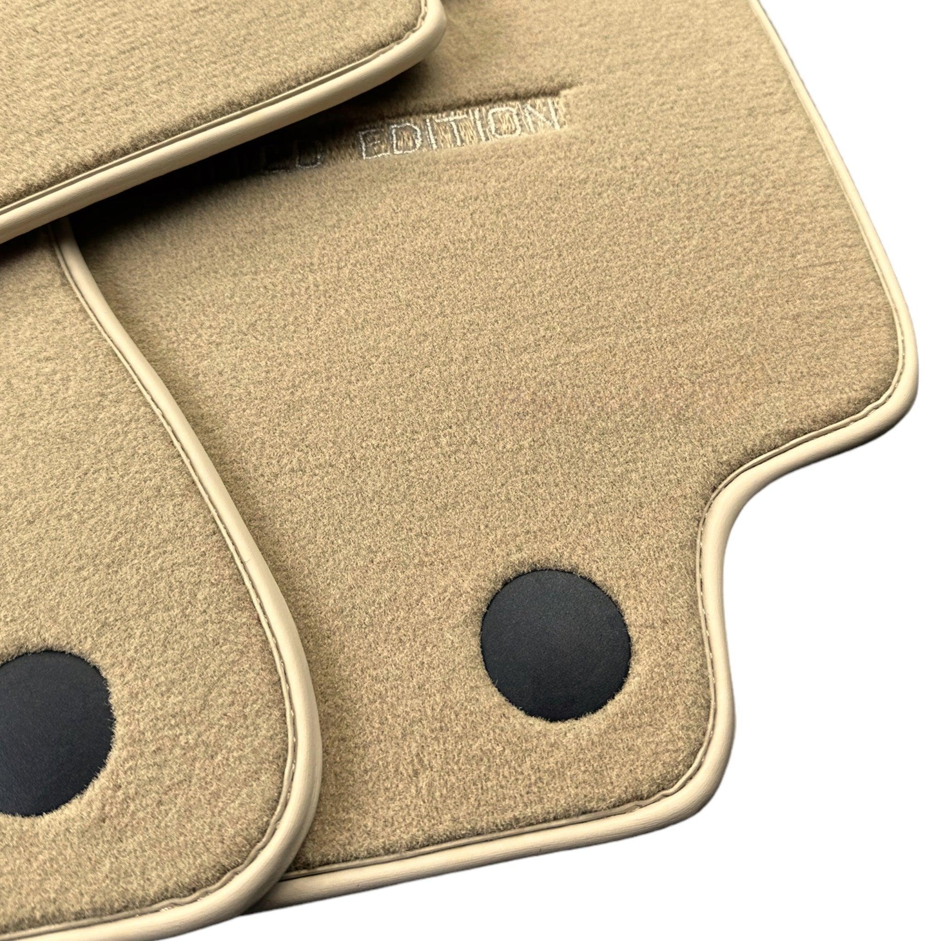 Beige Floor Mats For Mercedes Benz E-Class W213 Sedan (2020-2023) | Limited Edition - AutoWin
